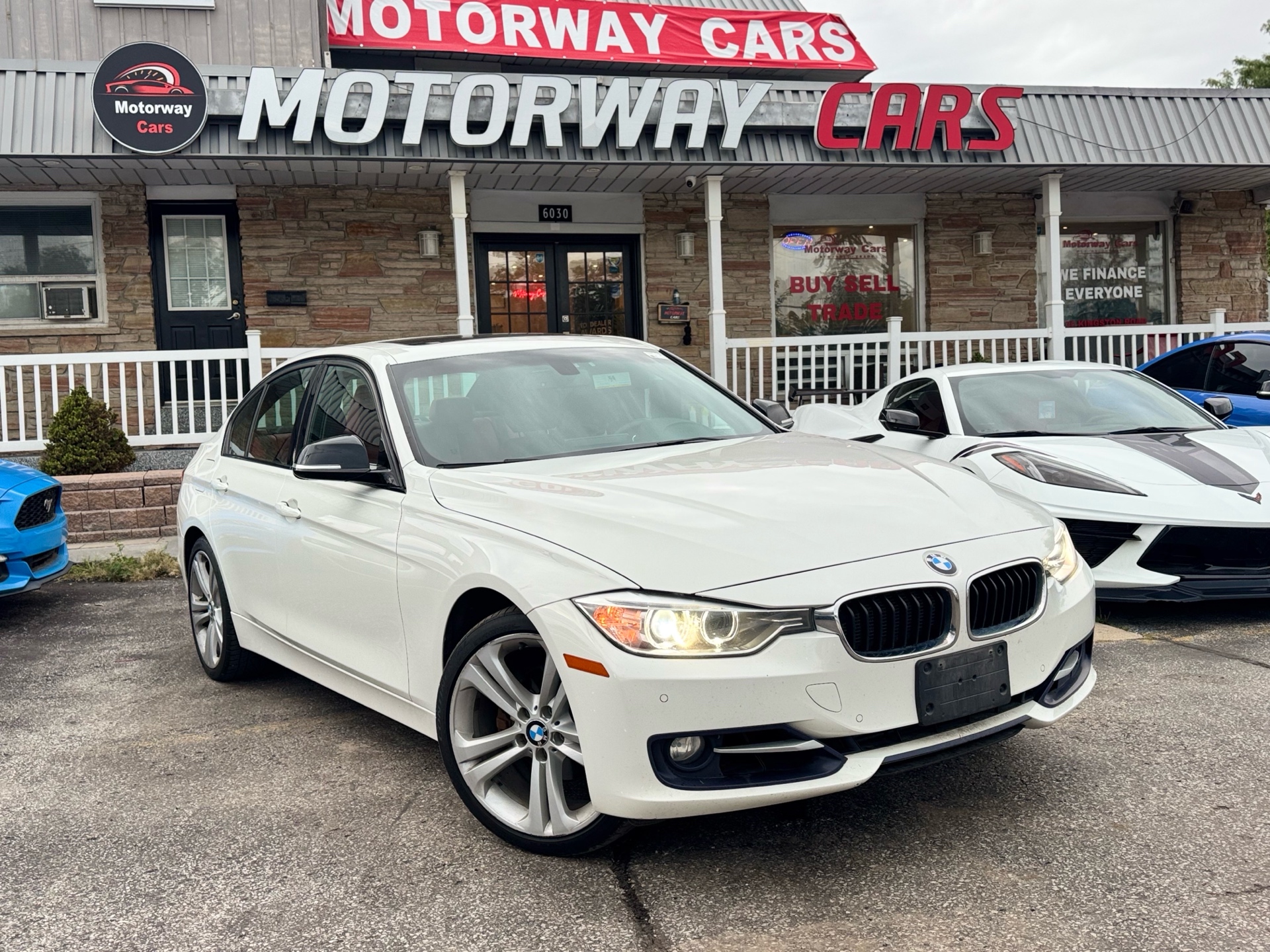 White 2015 BMW 3 Series Sedan All-Wheel Drive Automatic