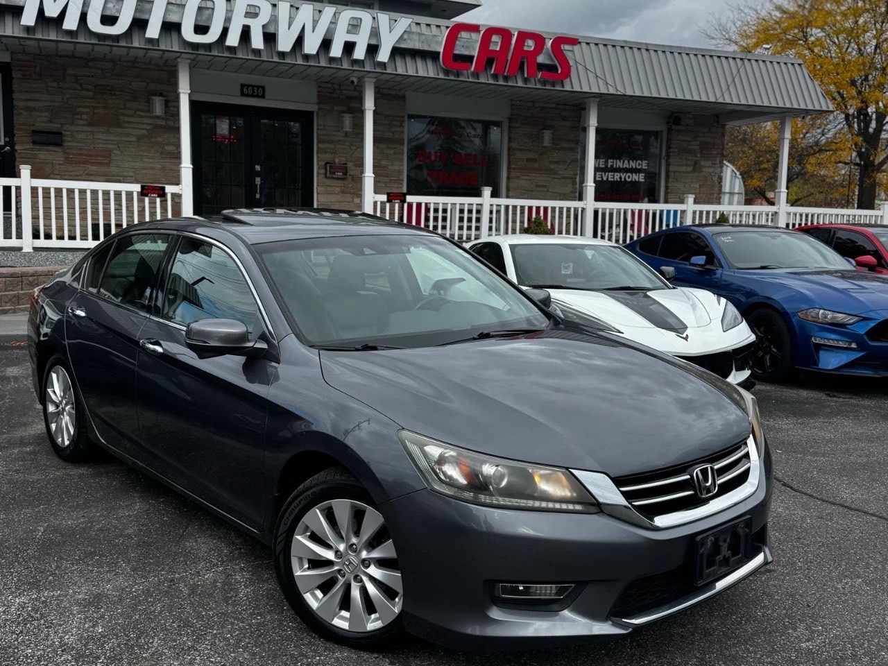 Gray 2015 Honda Accord Touring Sedan Front-Wheel Drive Automatic