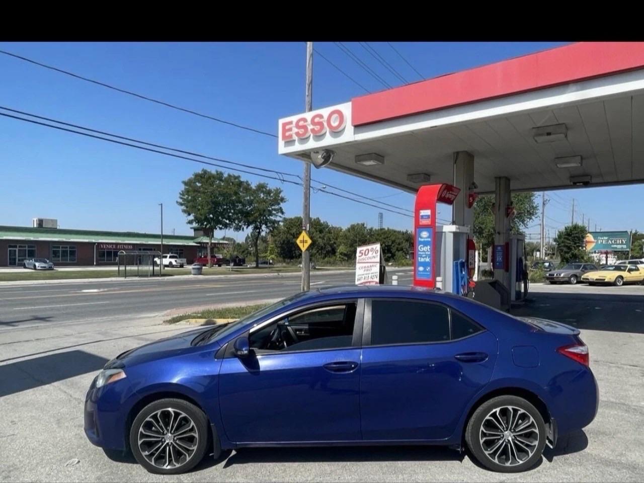 Blue 2015 Toyota Corolla Sedan Front-Wheel Drive Automatic