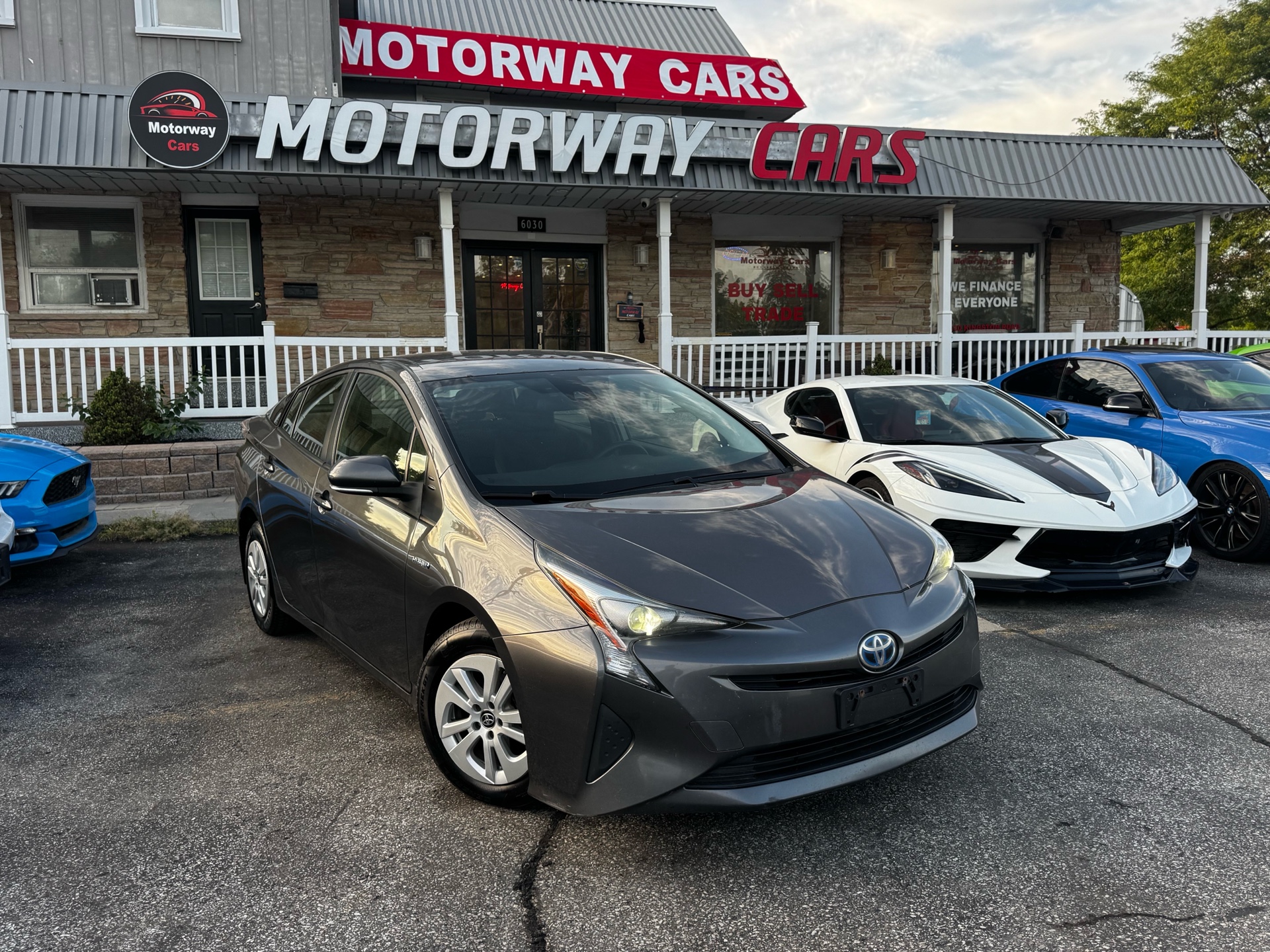 Gray 2017 Toyota Prius Hatchback Front-Wheel Drive Automatic