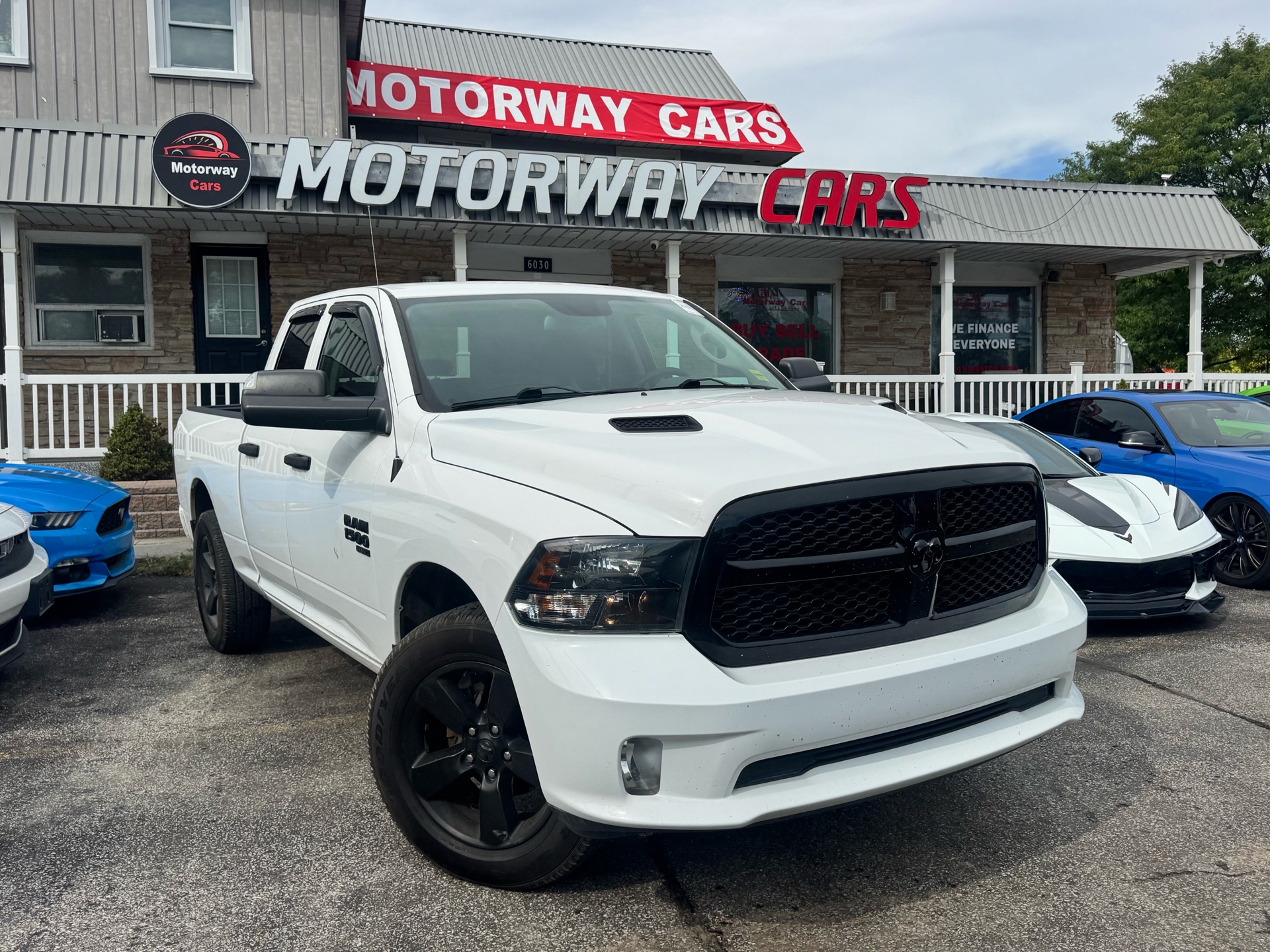 White 2019 RAM 1500 Pickup Truck Four-Wheel Drive Automatic