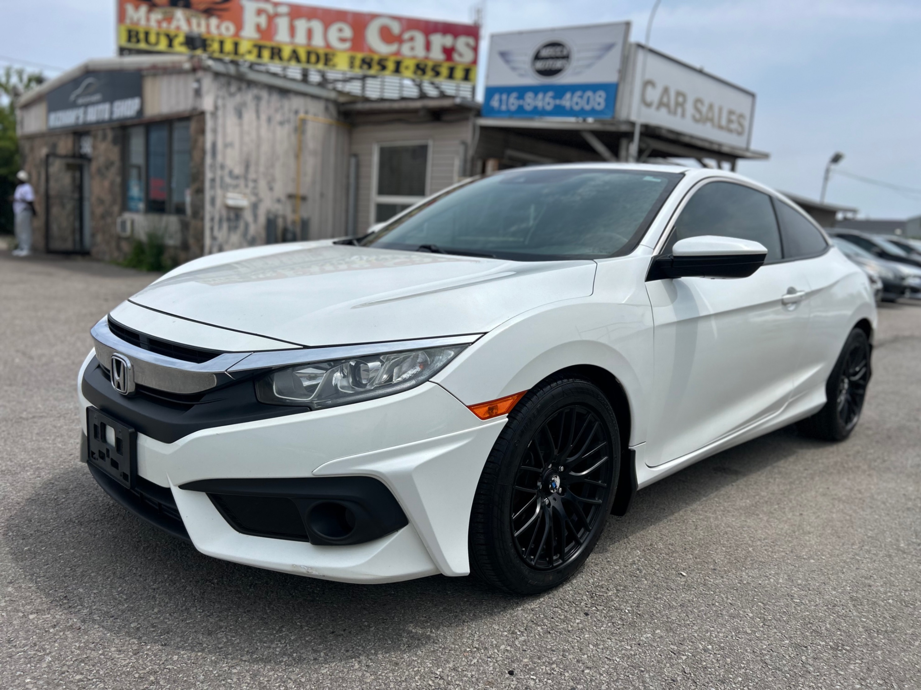 White 2018 Honda Civic Coupe Coupe Automatic