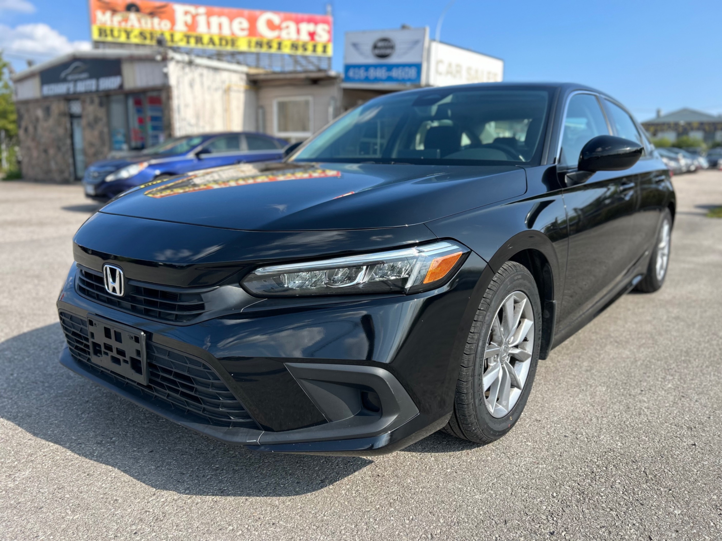 Black 2024 Honda Civic Sedan Front-Wheel Drive Automatic