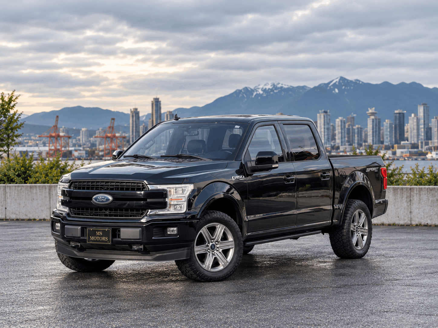 Black 2018 Ford F-150 Pickup Truck Four-Wheel Drive Automatic