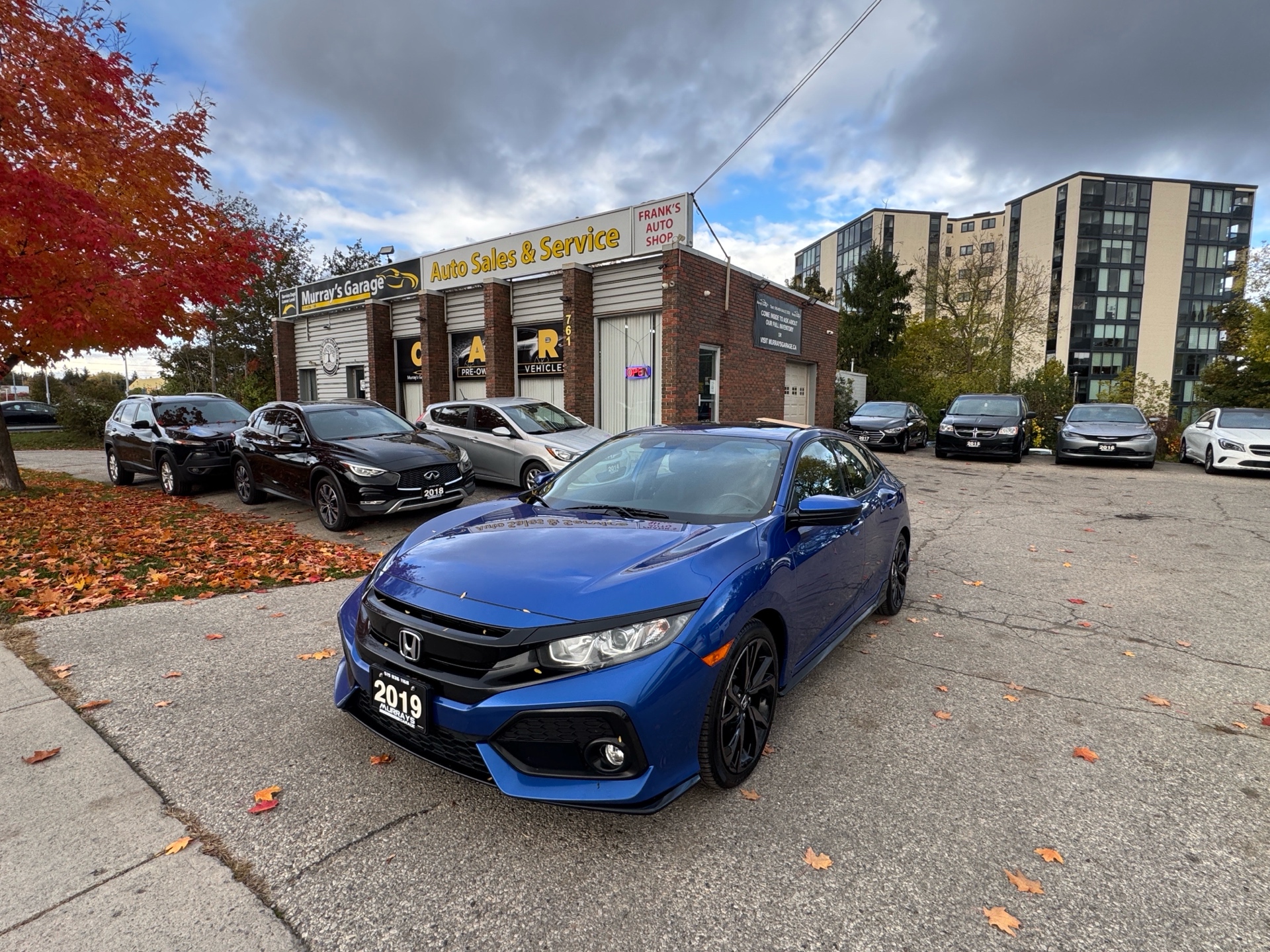 Blue 2019 Honda Civic Hatchback Hatchback Front-Wheel Drive Automatic