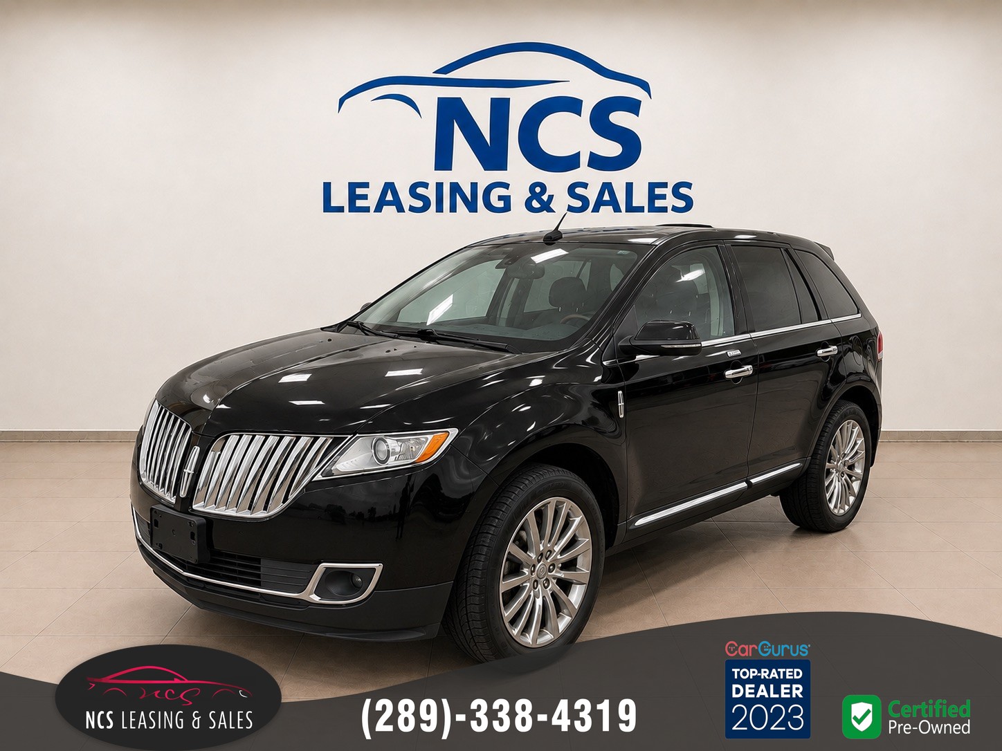 Black 2013 Lincoln MKX SUV / Crossover All-Wheel Drive Automatic