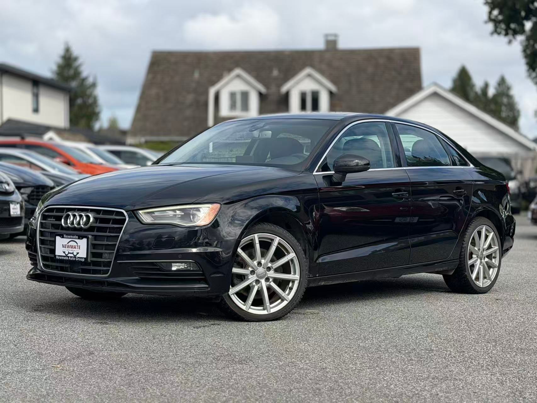 Black 2016 Audi A3 Sedan  Automatic