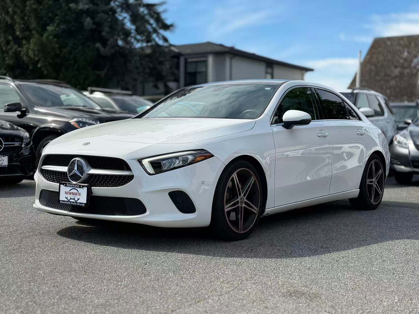 White 2019 Mercedes-Benz A-Class A 220 Sedan 4MATIC AWD Sedan All-Wheel Drive Automatic