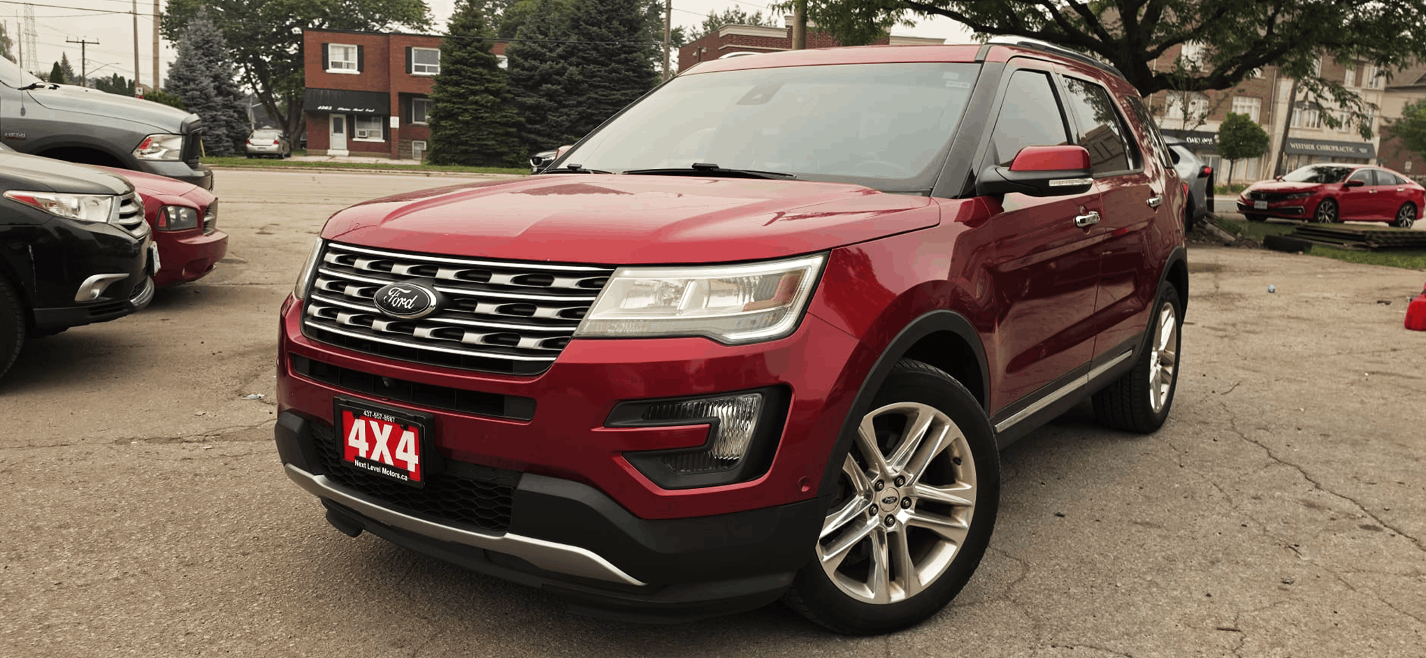Red 2016 Ford Explorer SUV / Crossover All-Wheel Drive Automatic