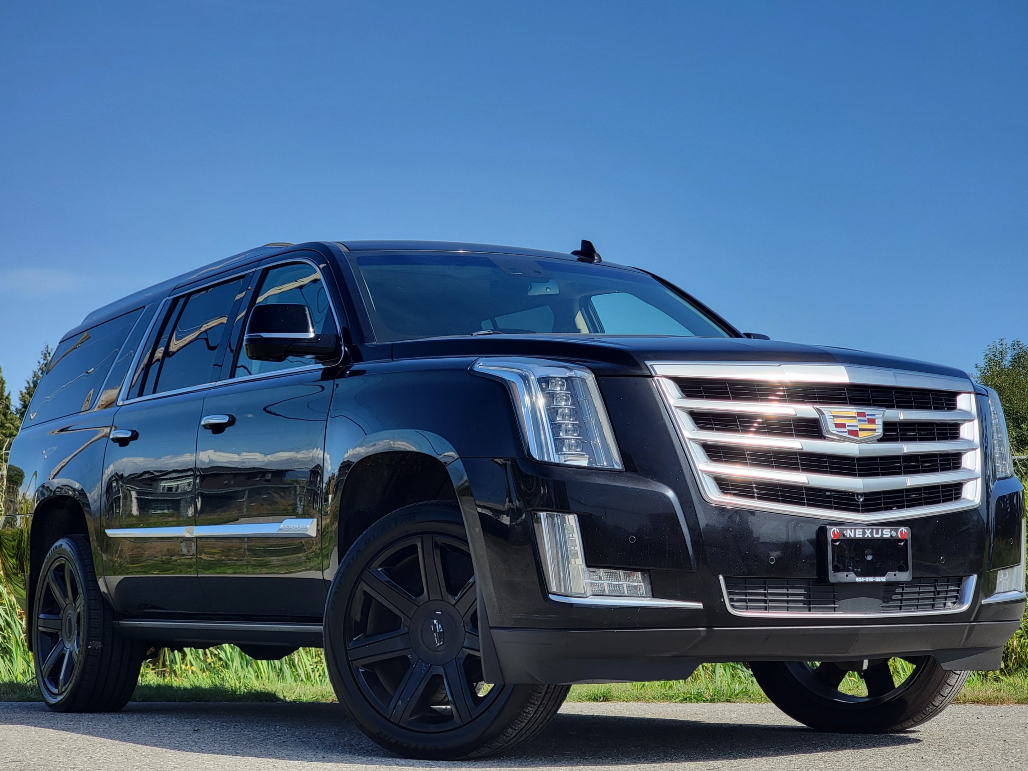 Black 2015 Cadillac Escalade ESV SUV / Crossover Four-Wheel Drive Automatic