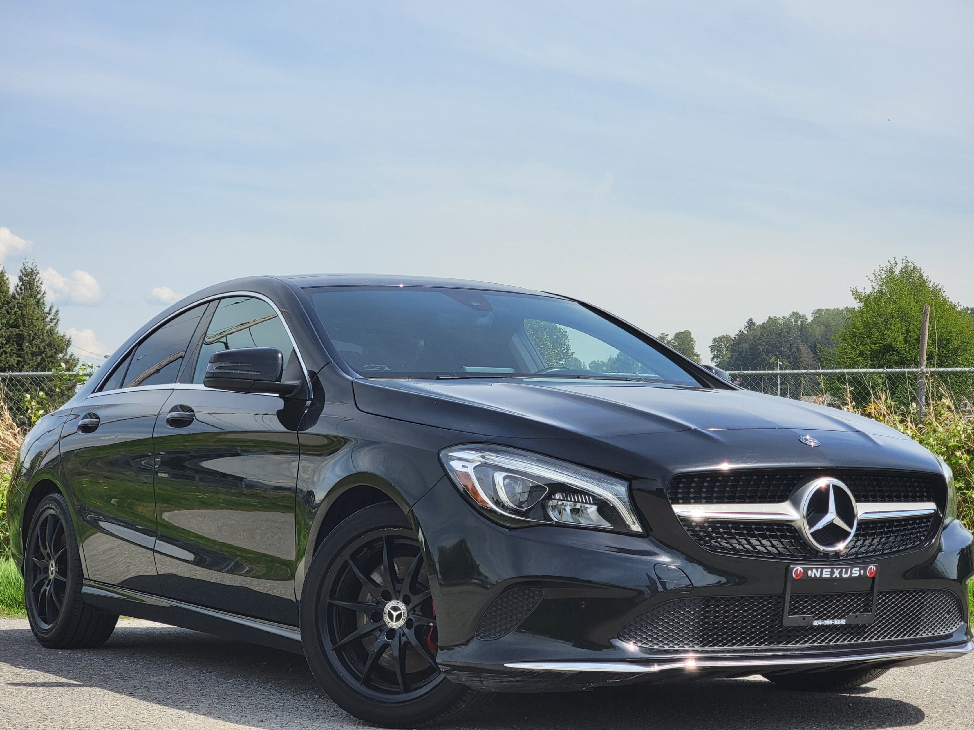 Black 2018 Mercedes-Benz CLA Sedan All-Wheel Drive Automatic