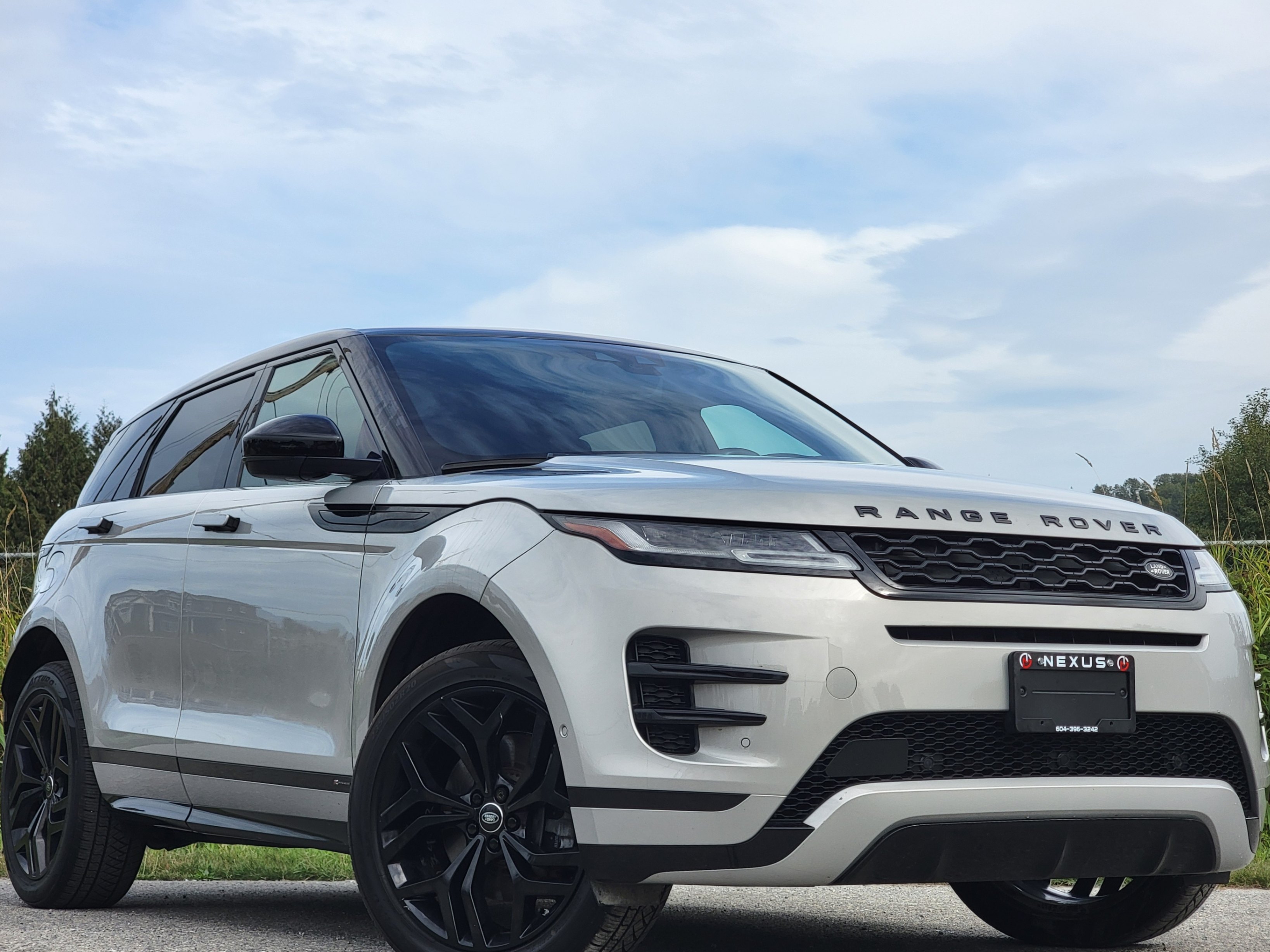 Silver 2020 Land Rover Range Rover Evoque SUV / Crossover All-Wheel Drive 9-Speed Automatic