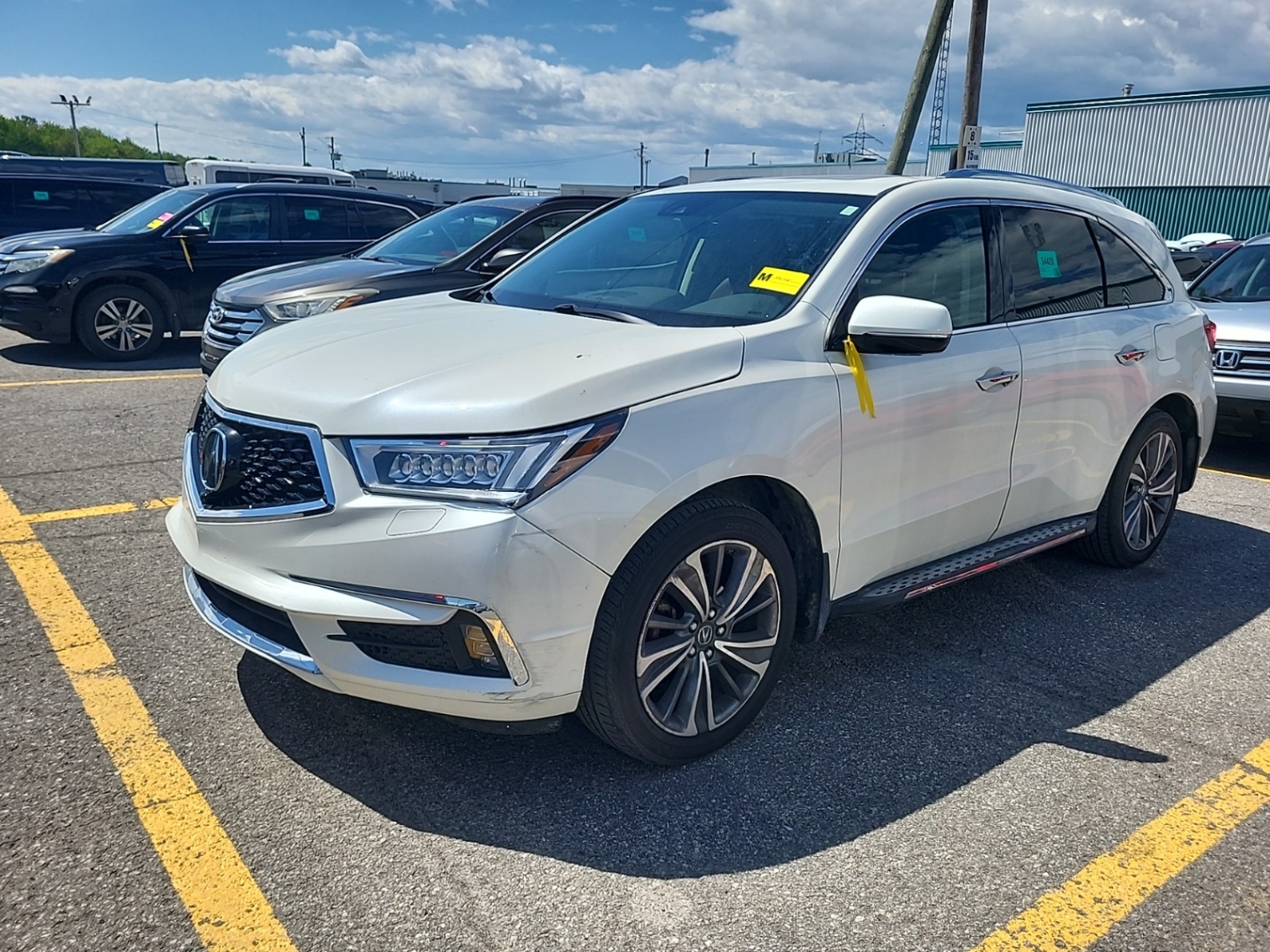 White 2017 Acura MDX SH-AWD with Elite 6-Passenger Package SUV / Crossover Automatic