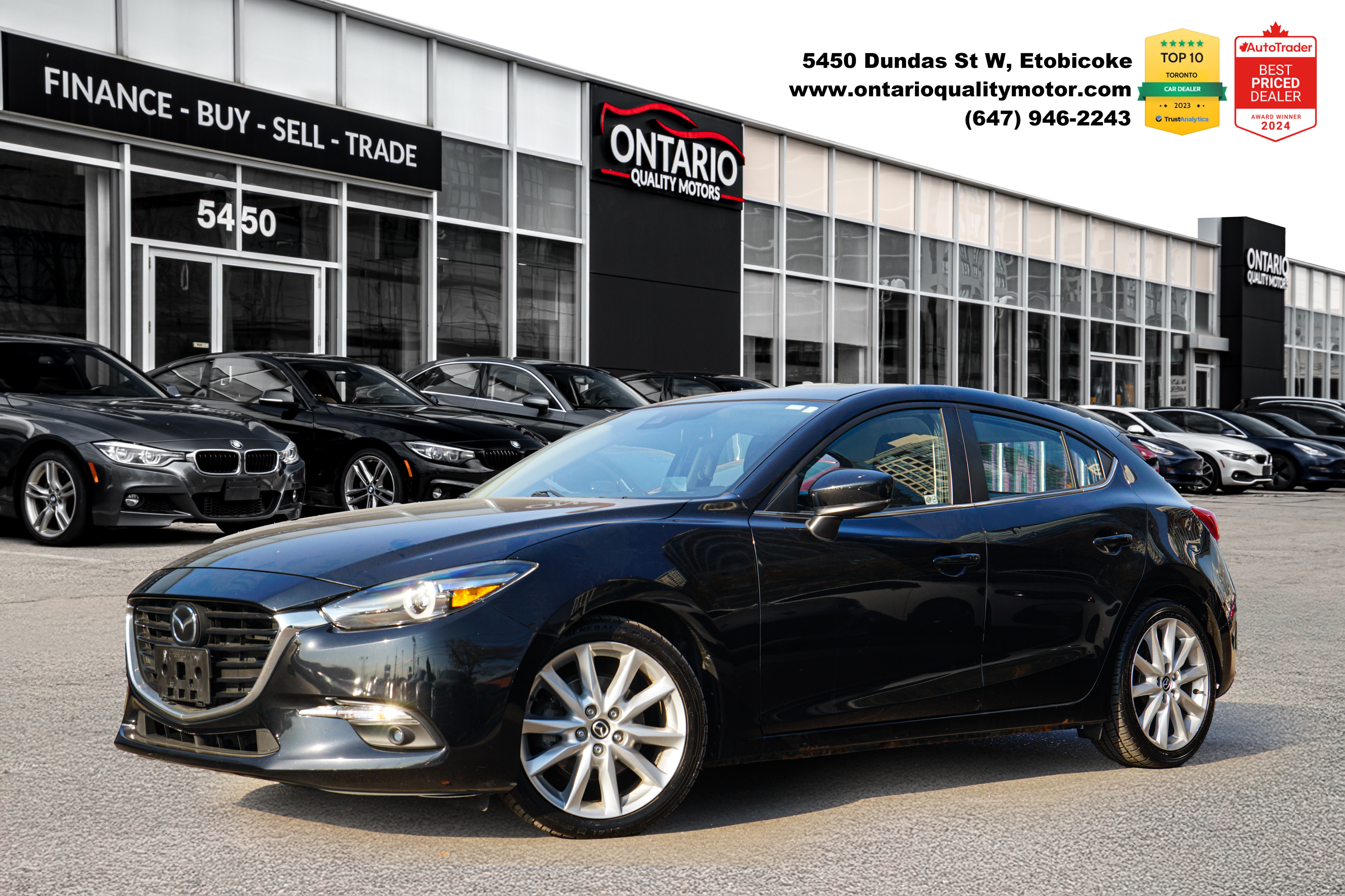 Black 2017 Mazda MAZDA3 Hatchback Automatic
