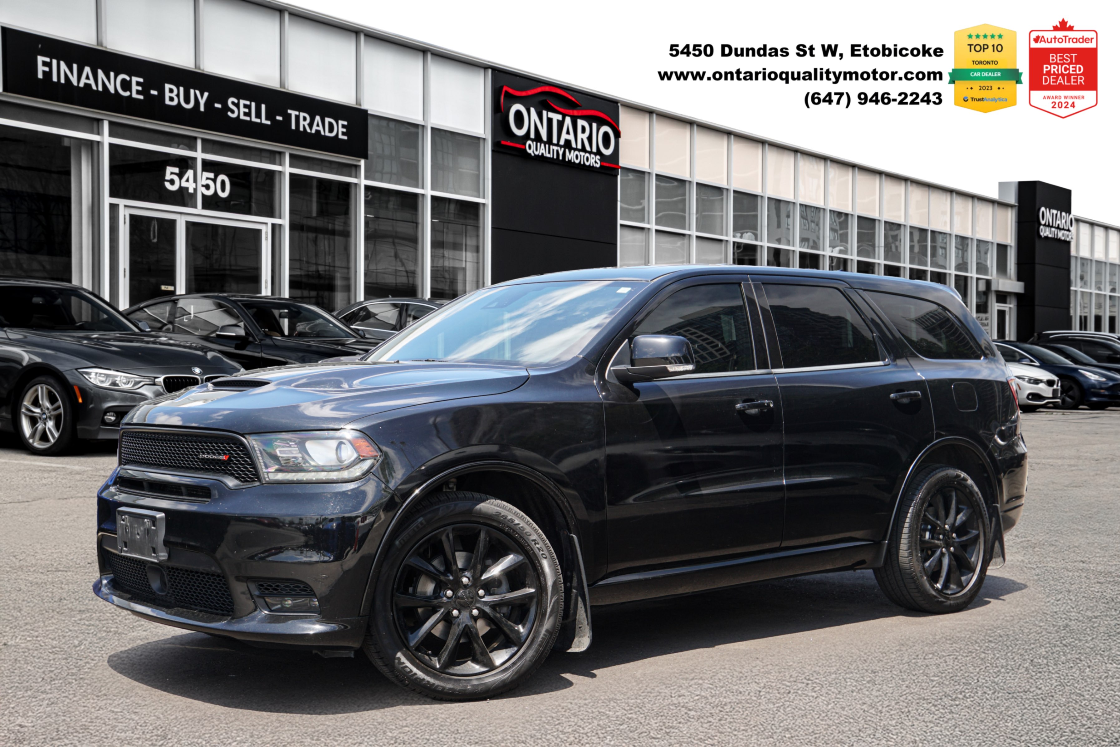 Black 2018 Dodge Durango GT AWD SUV / Crossover All-Wheel Drive Automatic
