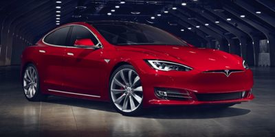 Red 2017 Tesla Model S Sedan All-Wheel Drive Automatic
