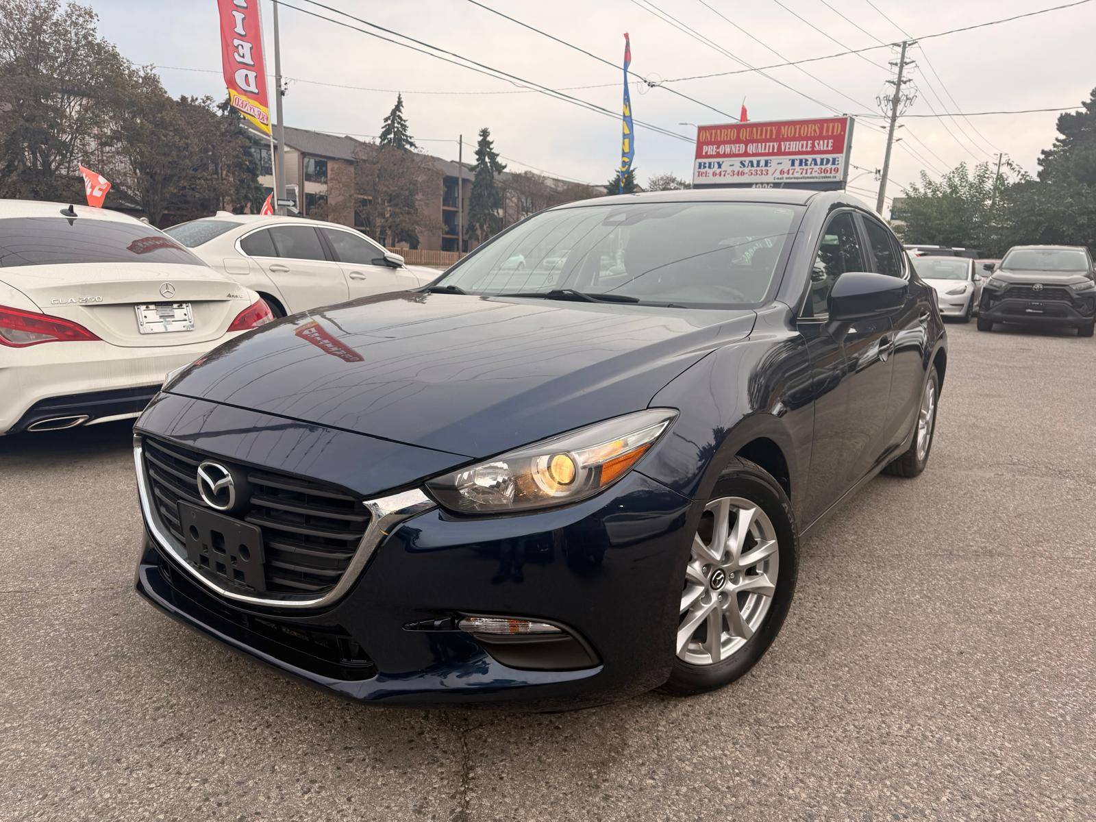 Blue 2018 Mazda MAZDA3 Sport Hatchback Manual