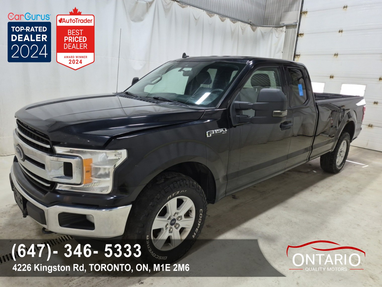 Black 2019 Ford F-150 Pickup Truck Four-Wheel Drive Automatic
