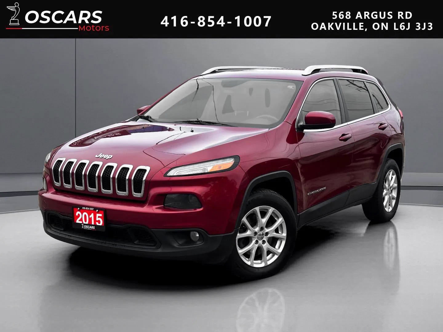 Red 2015 Jeep Cherokee North 4WD SUV / Crossover Automatic
