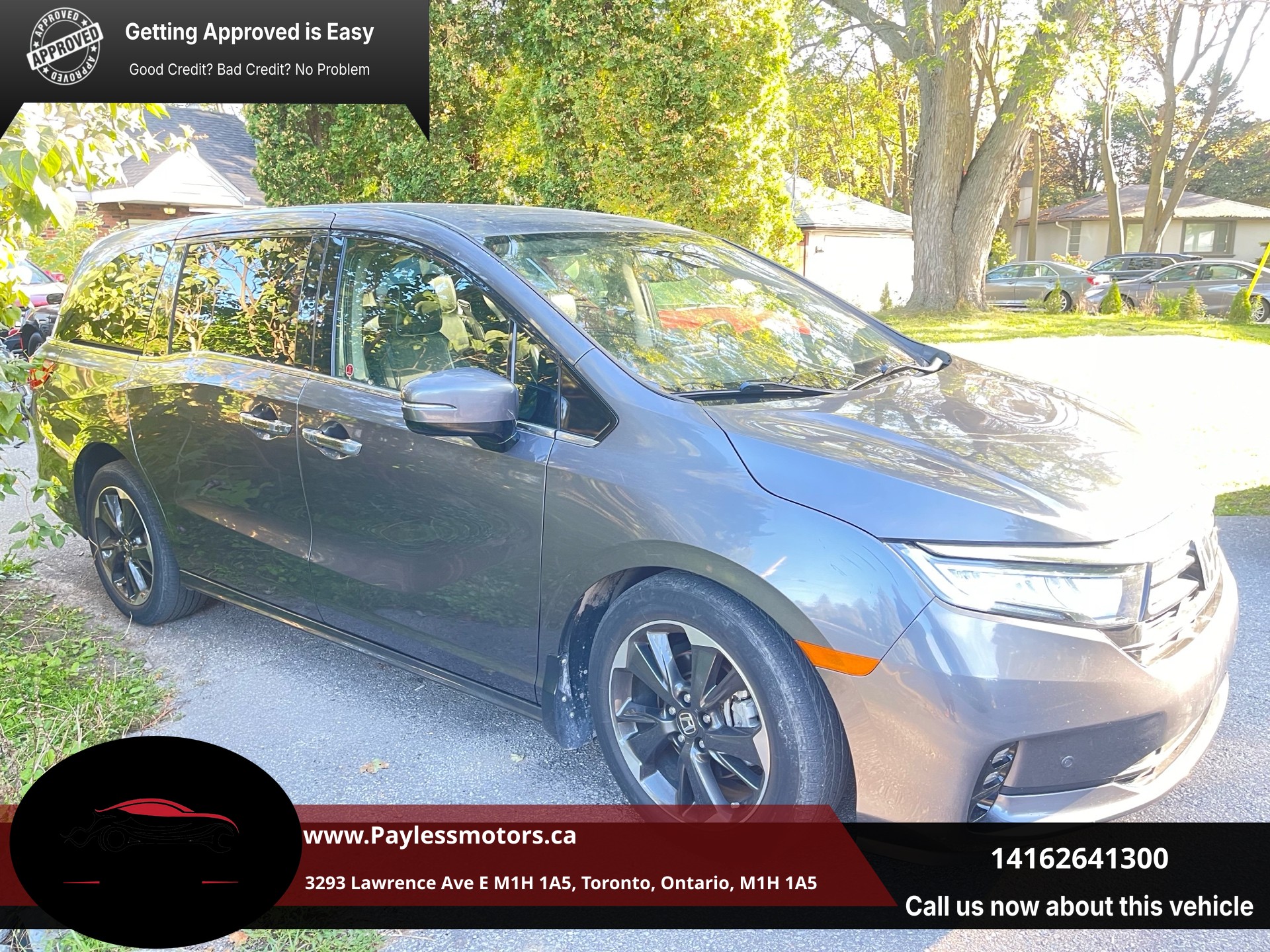 Gray 2022 Honda Odyssey Minivan Front-Wheel Drive Automatic