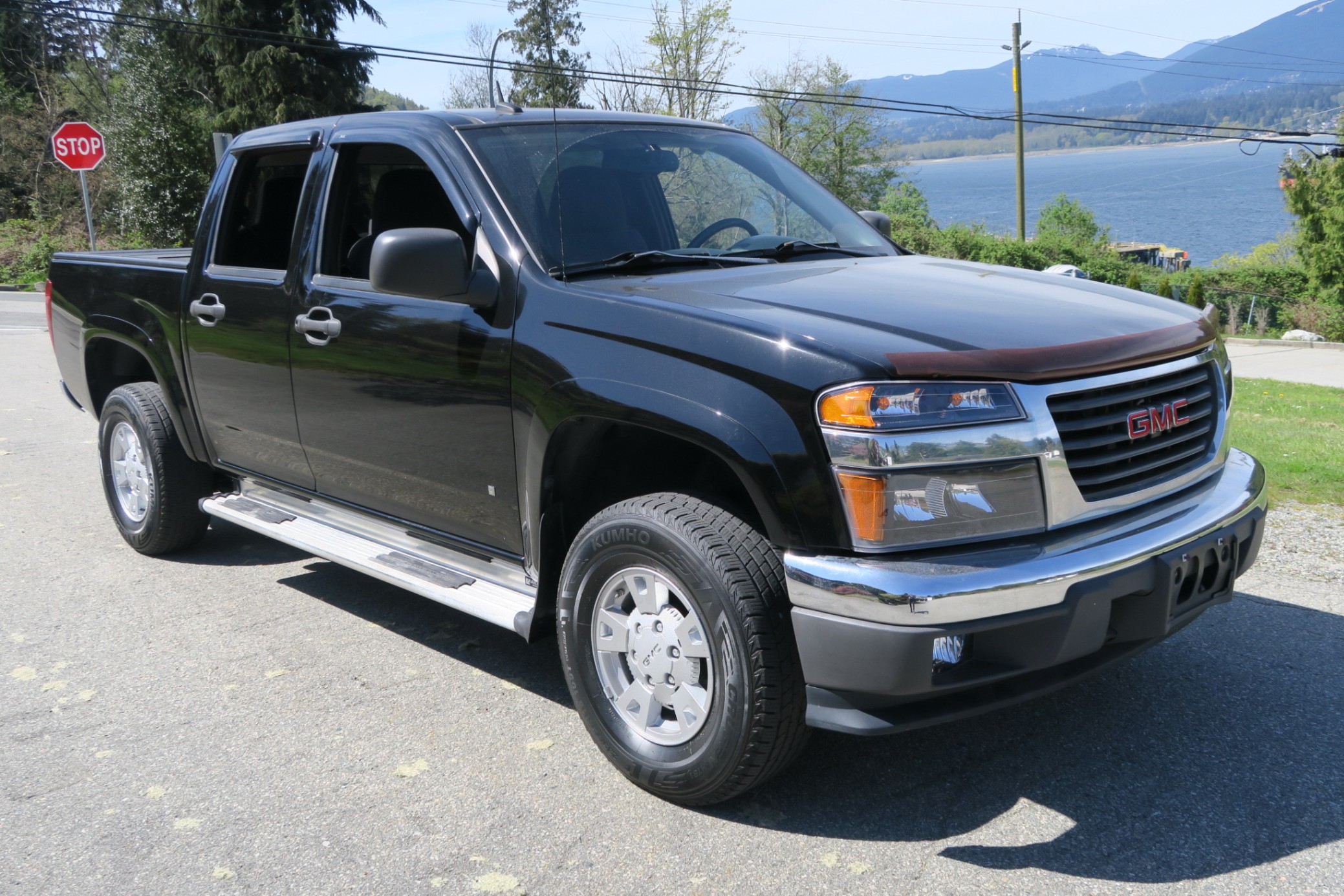 Black 2008 GMC Canyon SLE-1 Crew Cab 4WD Pickup Truck Four-Wheel Drive Automatic