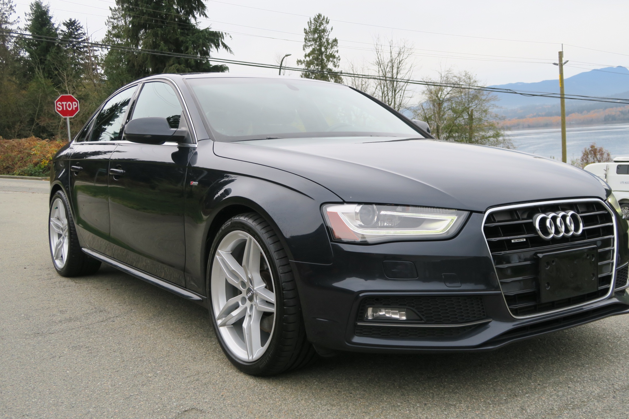 Metallic Saxony Blue 2013 Audi A4 2.0T quattro Premium Plus with S-Line Sport Package Sedan Automatic