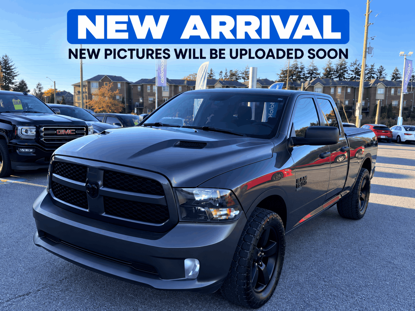Gray 2019 RAM 1500 Pickup Truck Four-Wheel Drive Automatic