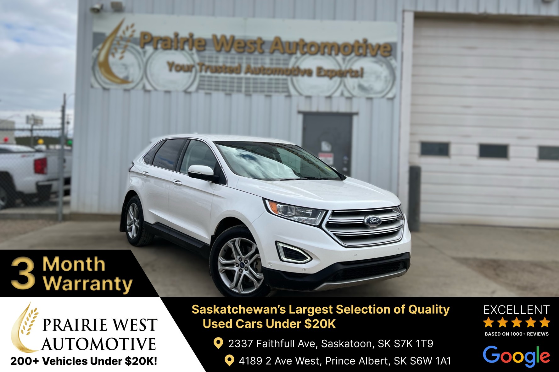 Gray 2015 Ford Edge SUV / Crossover All-Wheel Drive Automatic