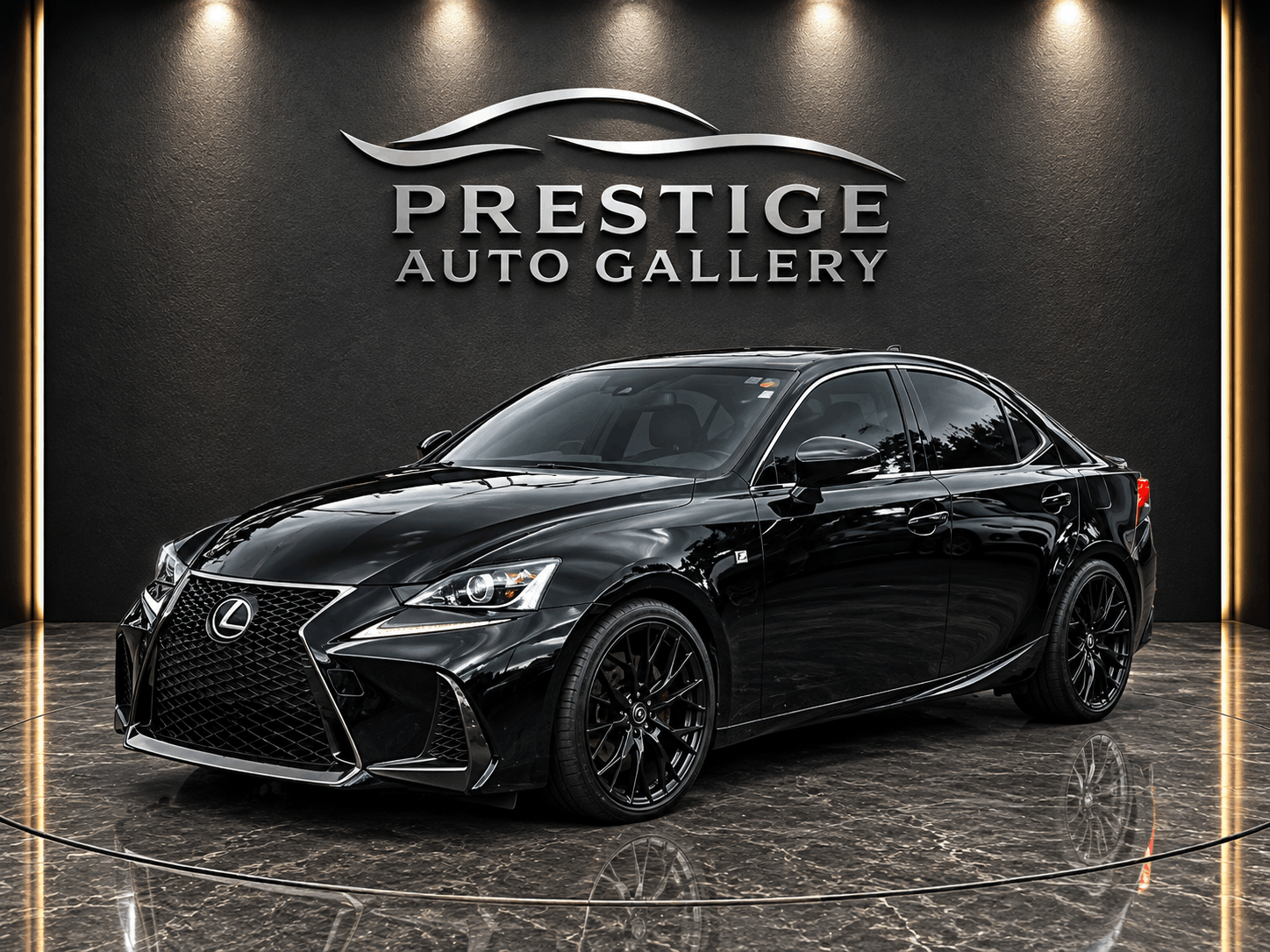 Black 2018 Lexus IS Sedan Rear-Wheel Drive Automatic