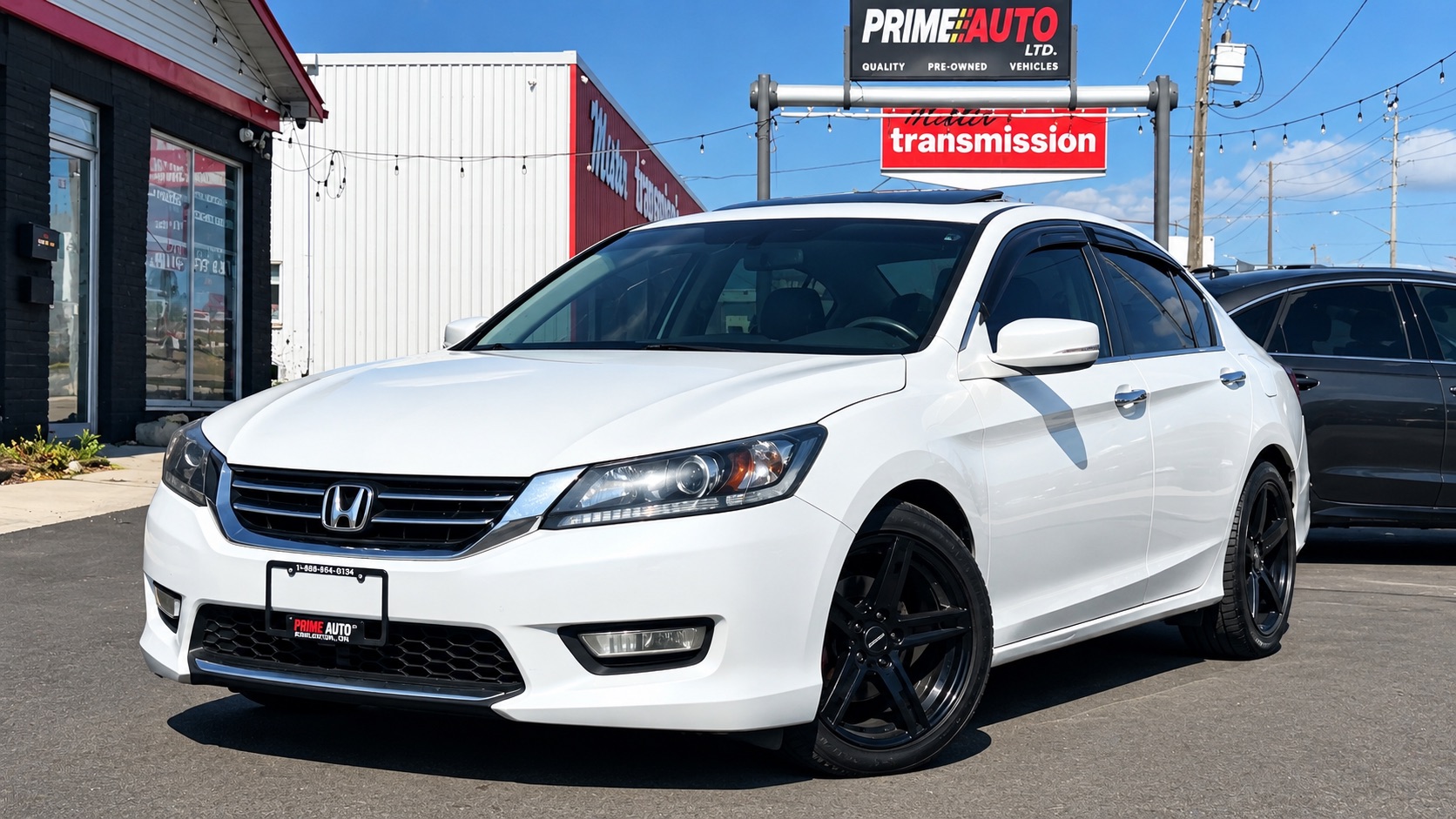 White 2015 Honda Accord Sedan Front-Wheel Drive Automatic
