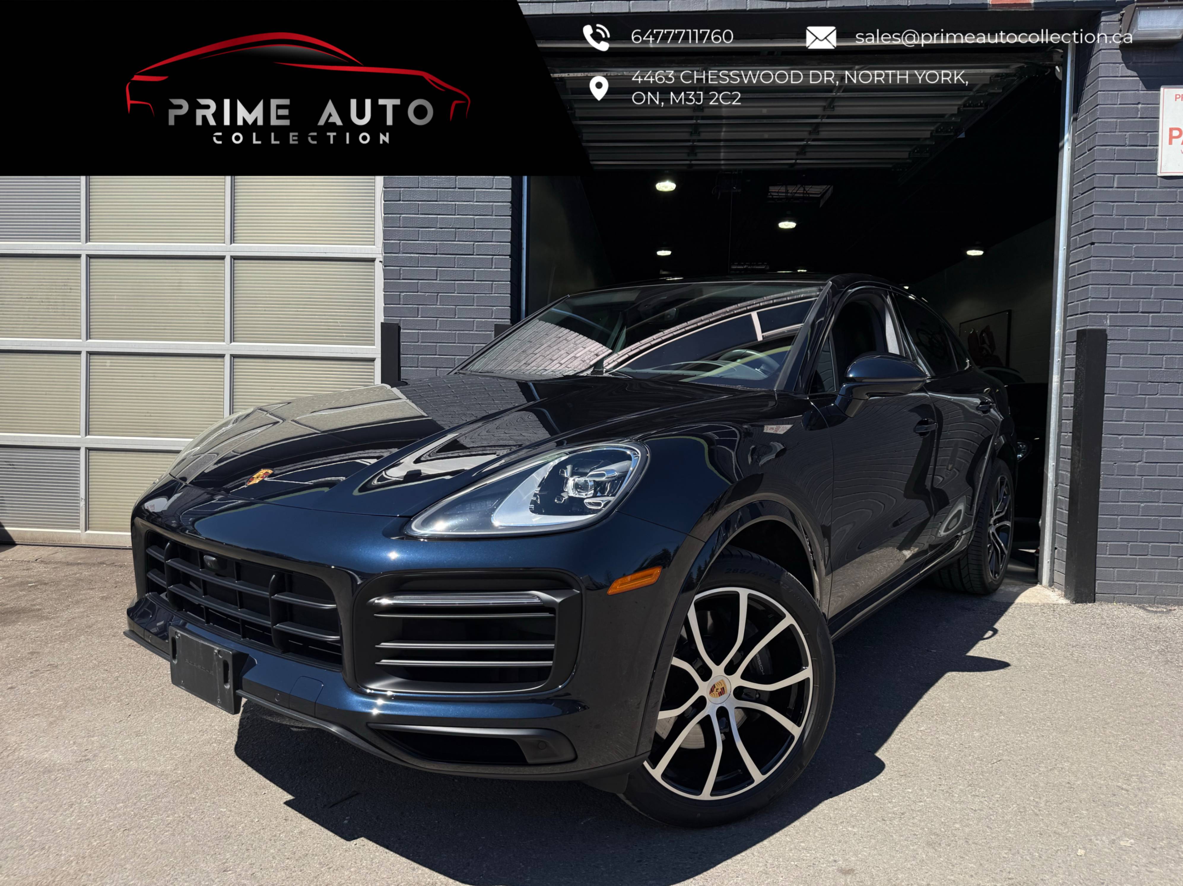 Metallic Dark Blue 2023 Porsche Cayenne Coupe Coupe All-Wheel Drive Automatic