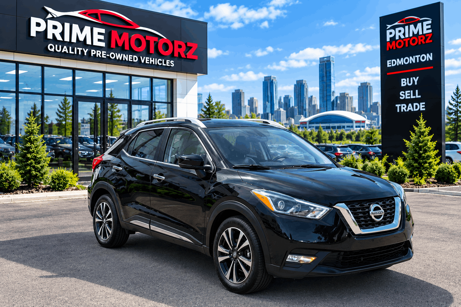 Black 2019 Nissan Kicks SUV / Crossover Front-Wheel Drive Automatic