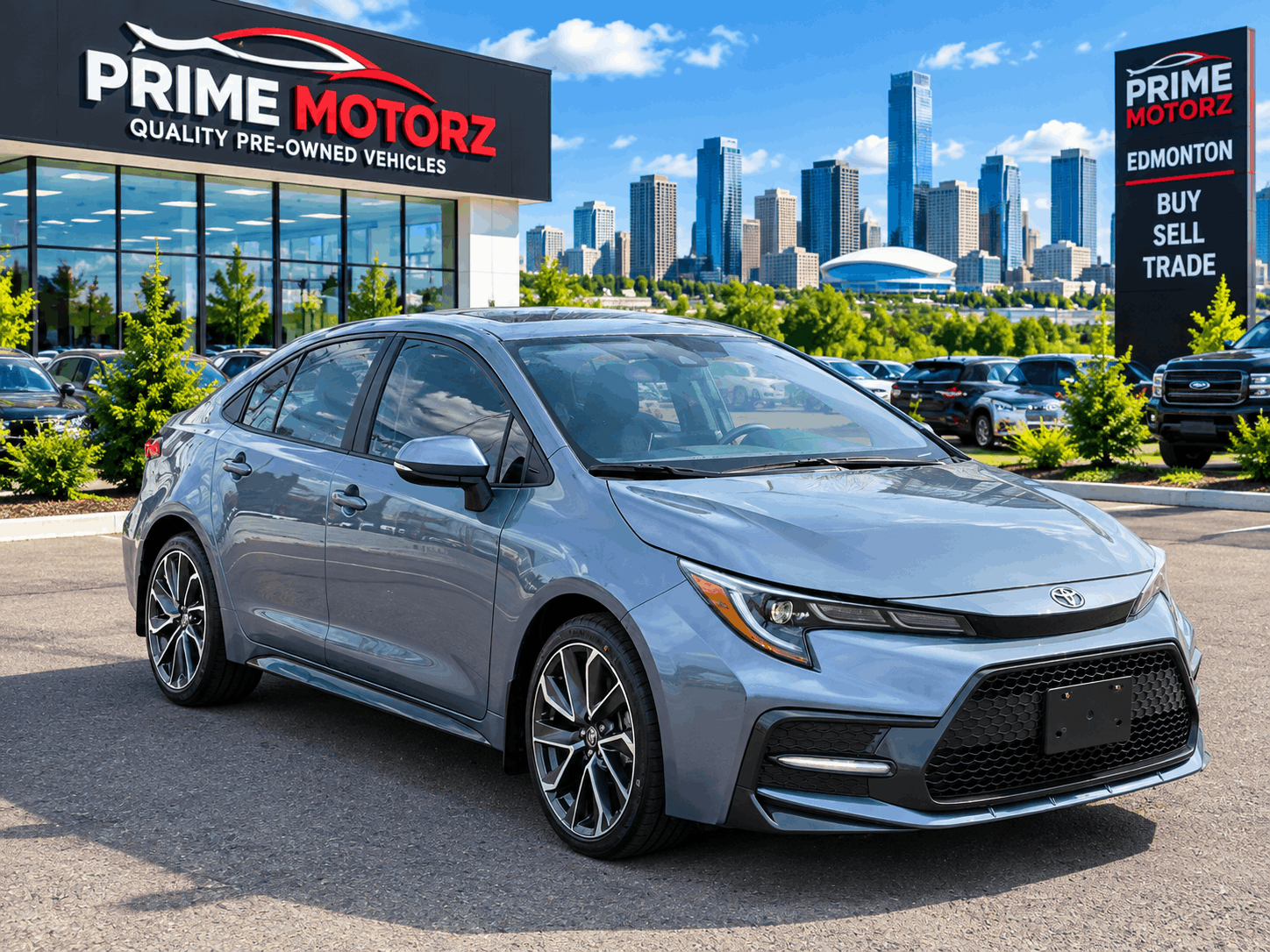 Blue 2022 Toyota Corolla Sedan Front-Wheel Drive Automatic
