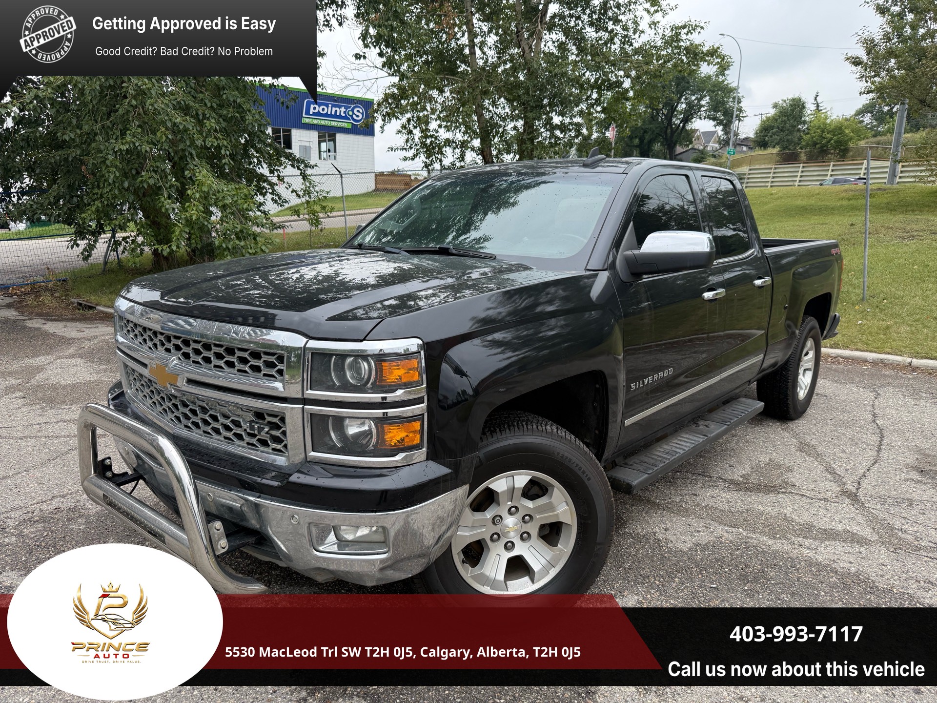 Black 2015 Chevrolet Silverado 1500 Pickup Truck Four-Wheel Drive Automatic