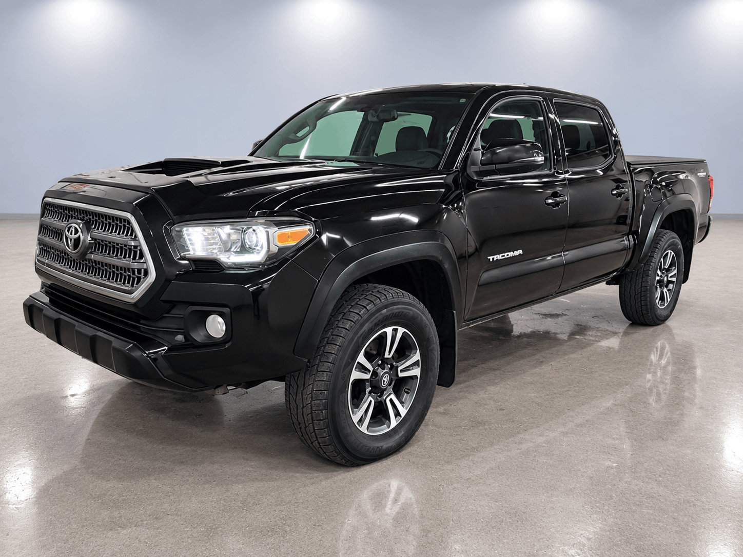 Black 2017 Toyota Tacoma Pickup Truck Four-Wheel Drive Automatic