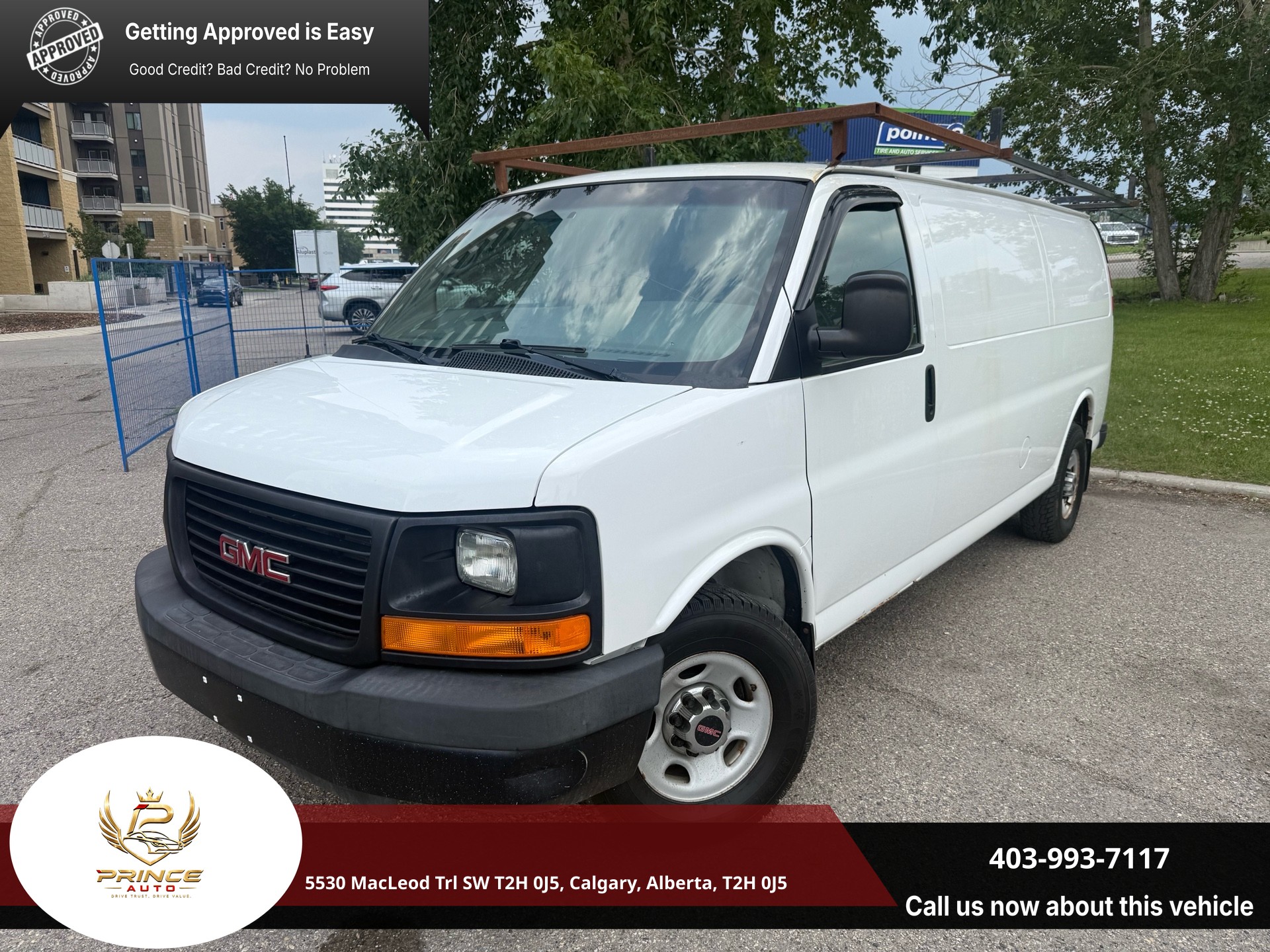 White 2015 GMC Savana Cargo Van Rear-Wheel Drive Automatic