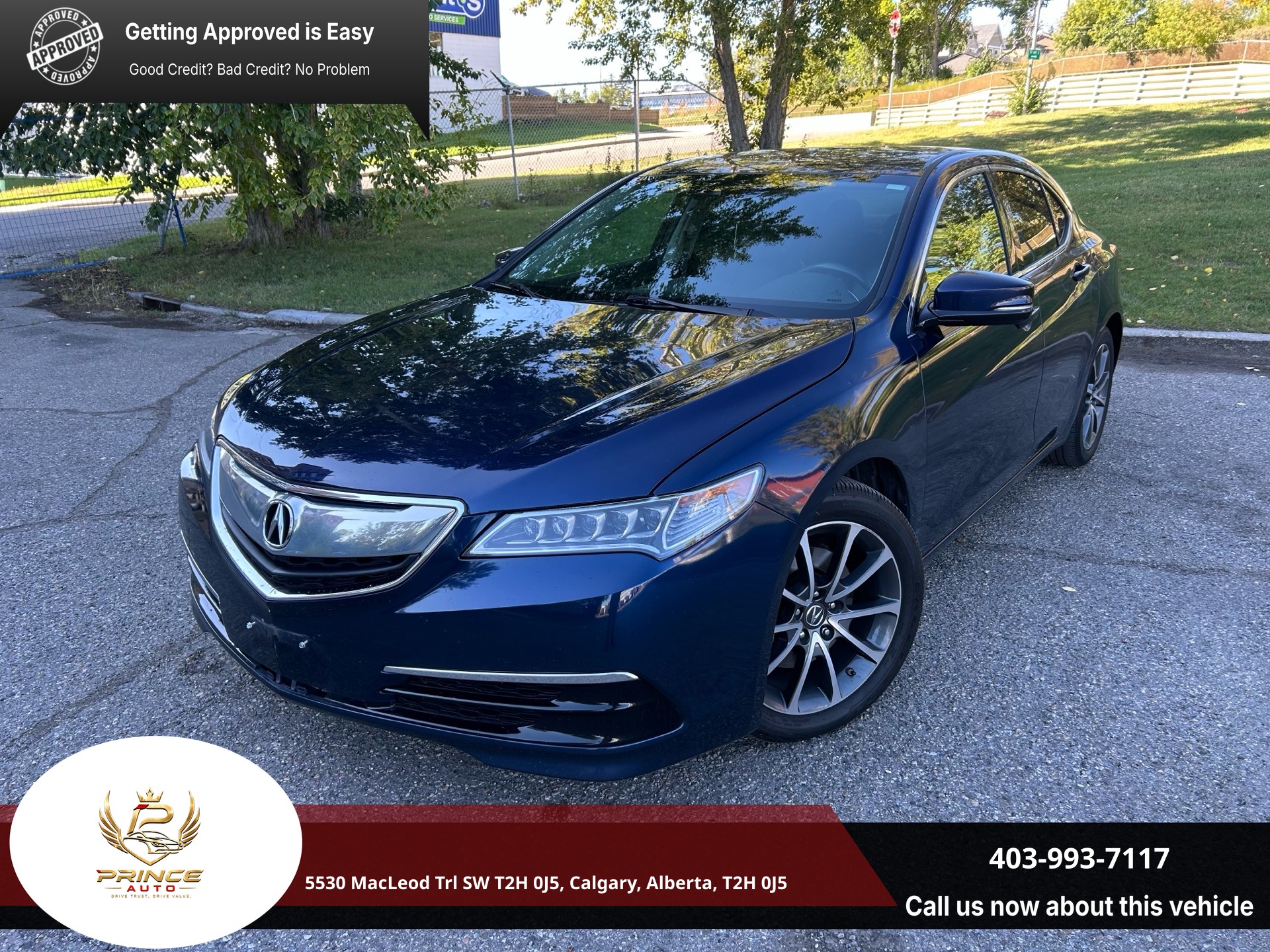 Pre Blue 2017 Acura TLX Sedan All-Wheel Drive Automatic