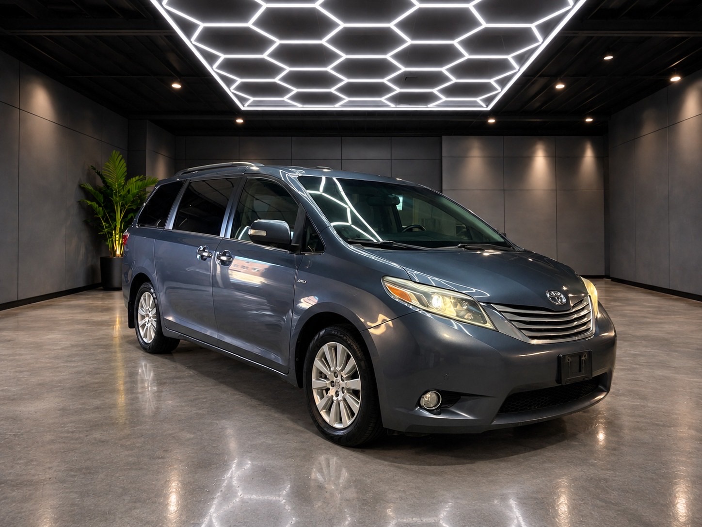 Blue 2017 Toyota Sienna Minivan All-Wheel Drive Automatic