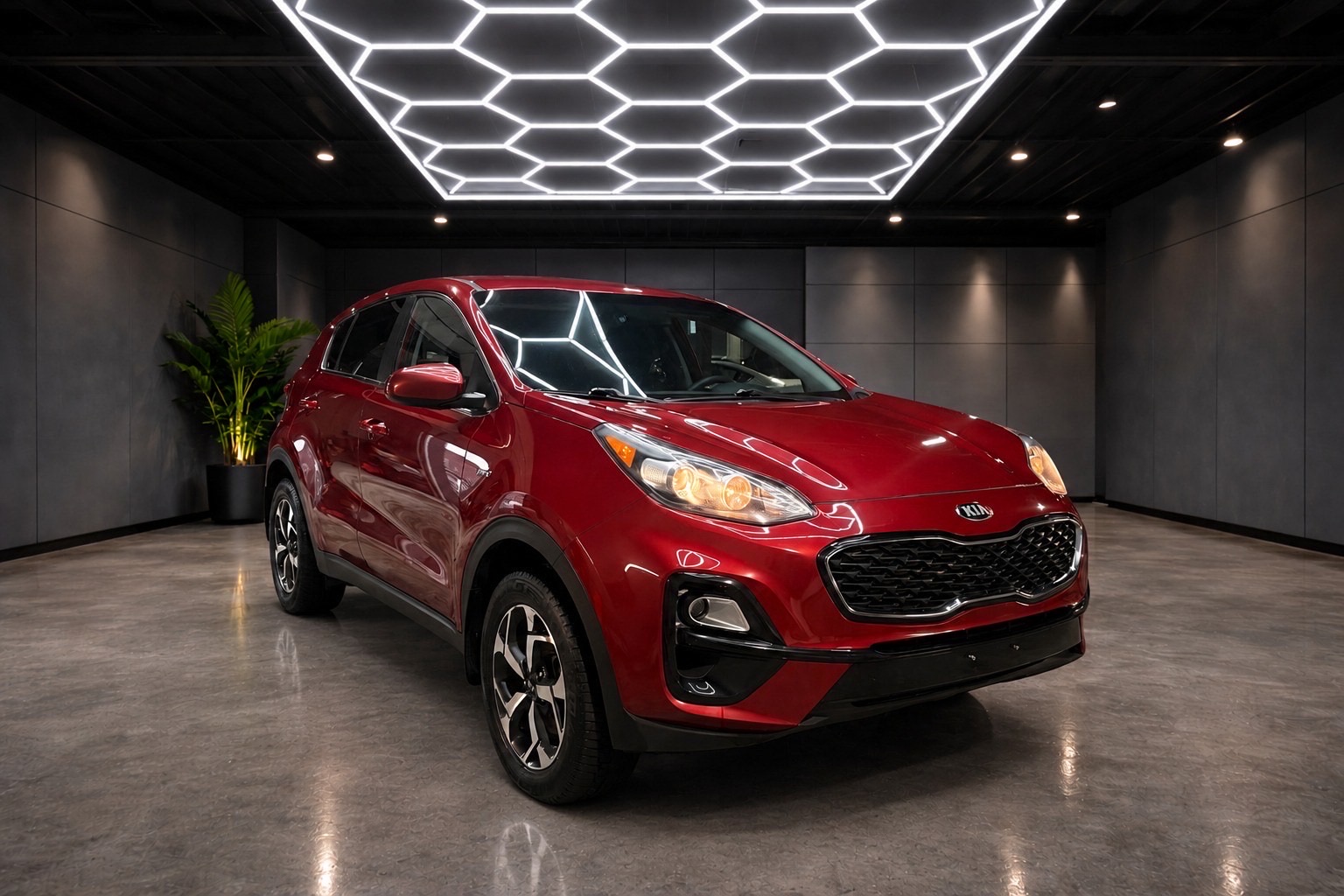 Red 2021 Kia Sportage SUV / Crossover All-Wheel Drive Automatic
