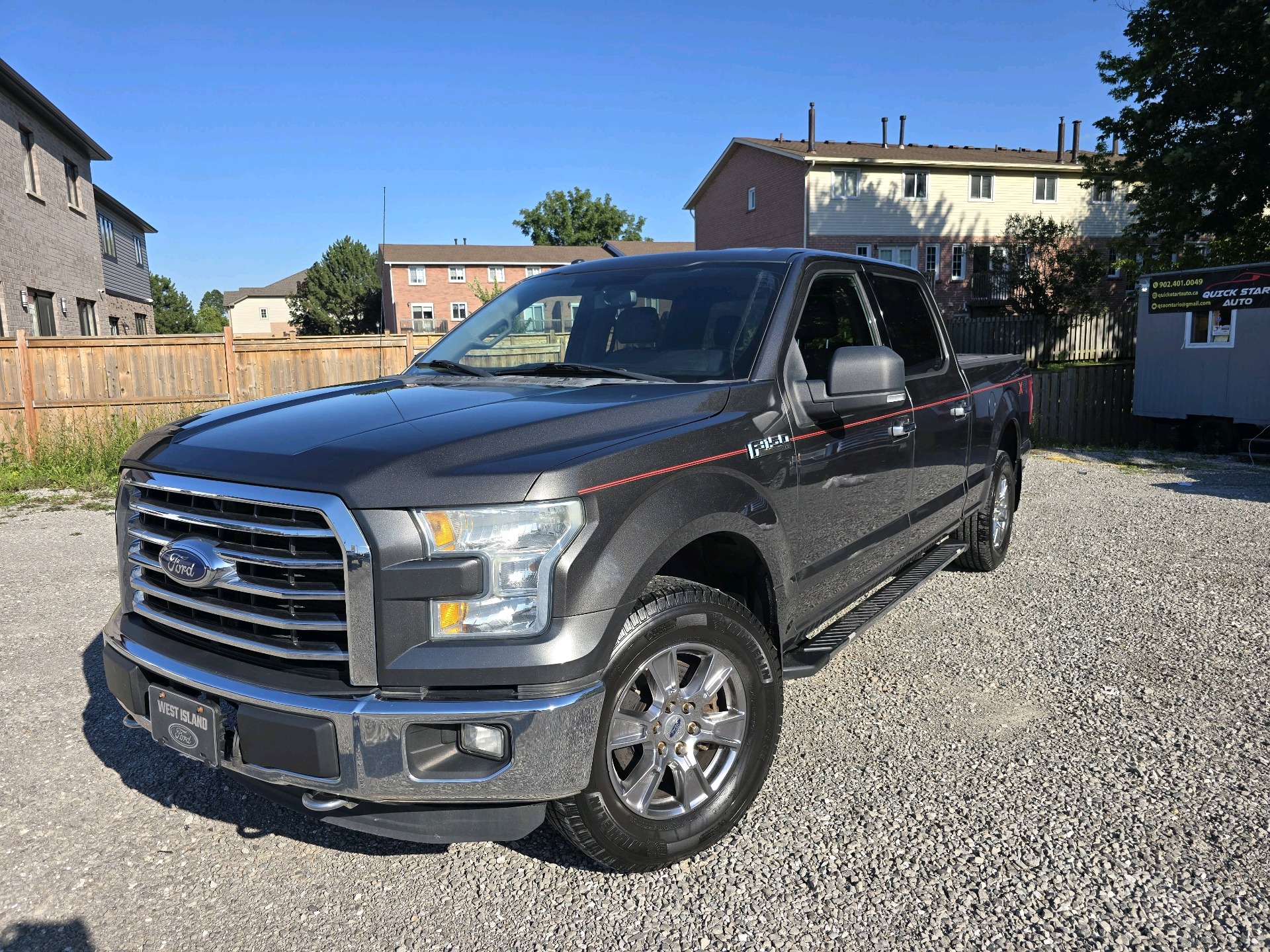 Gray 2015 Ford F-150 Pickup Truck Four-Wheel Drive 6-Speed Automatic