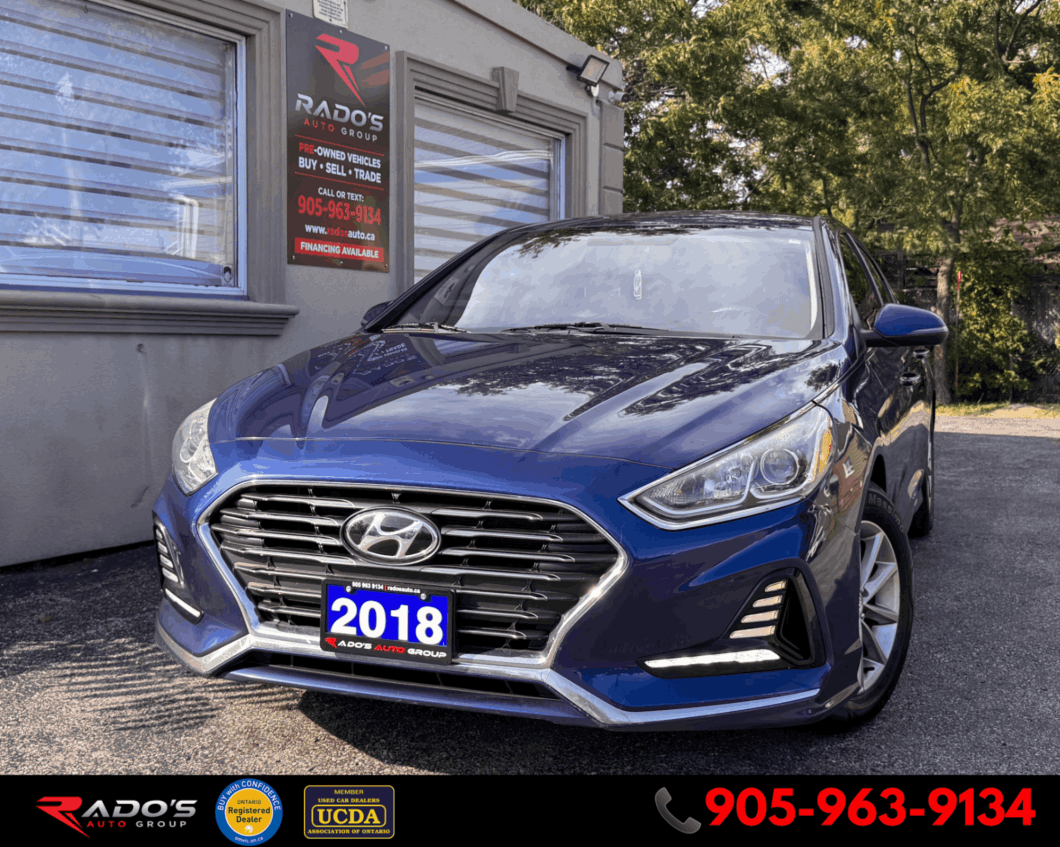 Metallic Midnight Blue 2018 Hyundai Sonata Sedan Automatic
