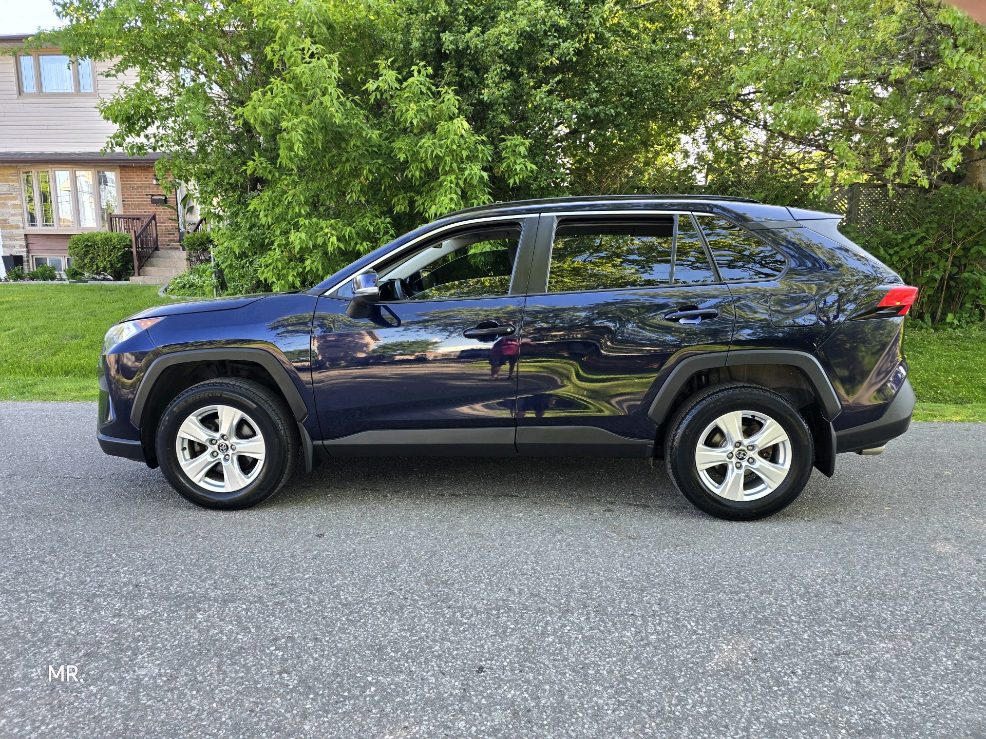 Blue 2021 Toyota RAV4 XLE AWD SUV / Crossover All-Wheel Drive Automatic