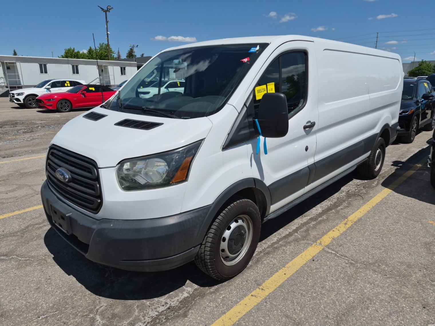 White 2016 Ford Transit Cargo 250 3dr LWB Low Roof with Sliding Passenger Side Door Van Rear-Wheel Drive Automatic