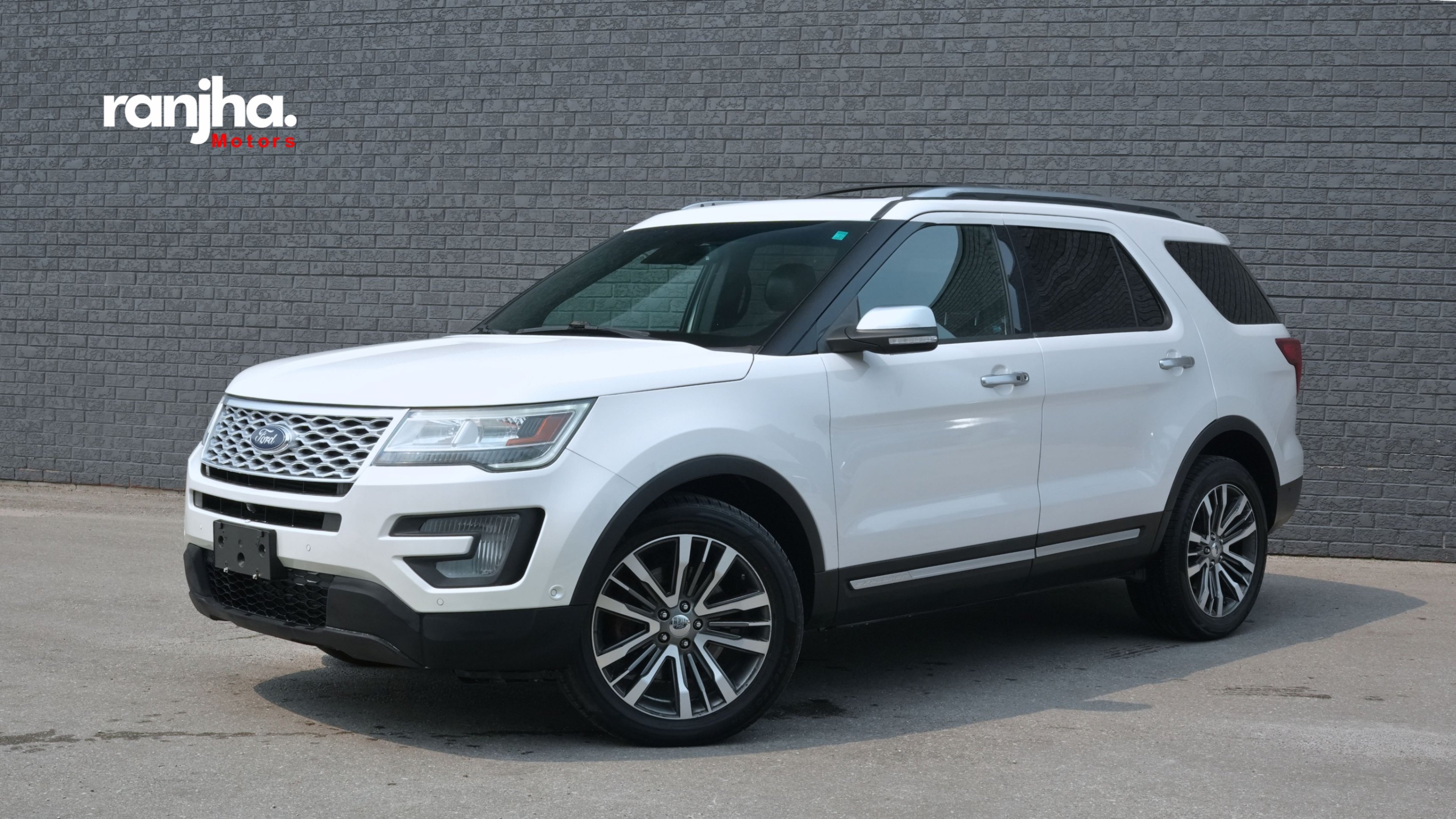 White 2017 Ford Explorer SUV / Crossover All-Wheel Drive Automatic