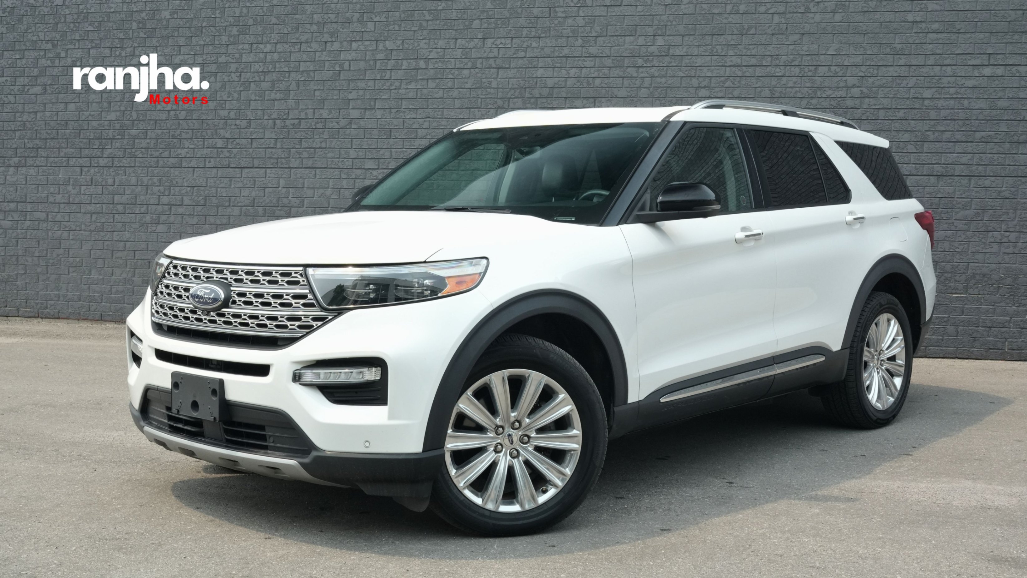 White 2020 Ford Explorer Hybrid SUV / Crossover All-Wheel Drive Automatic