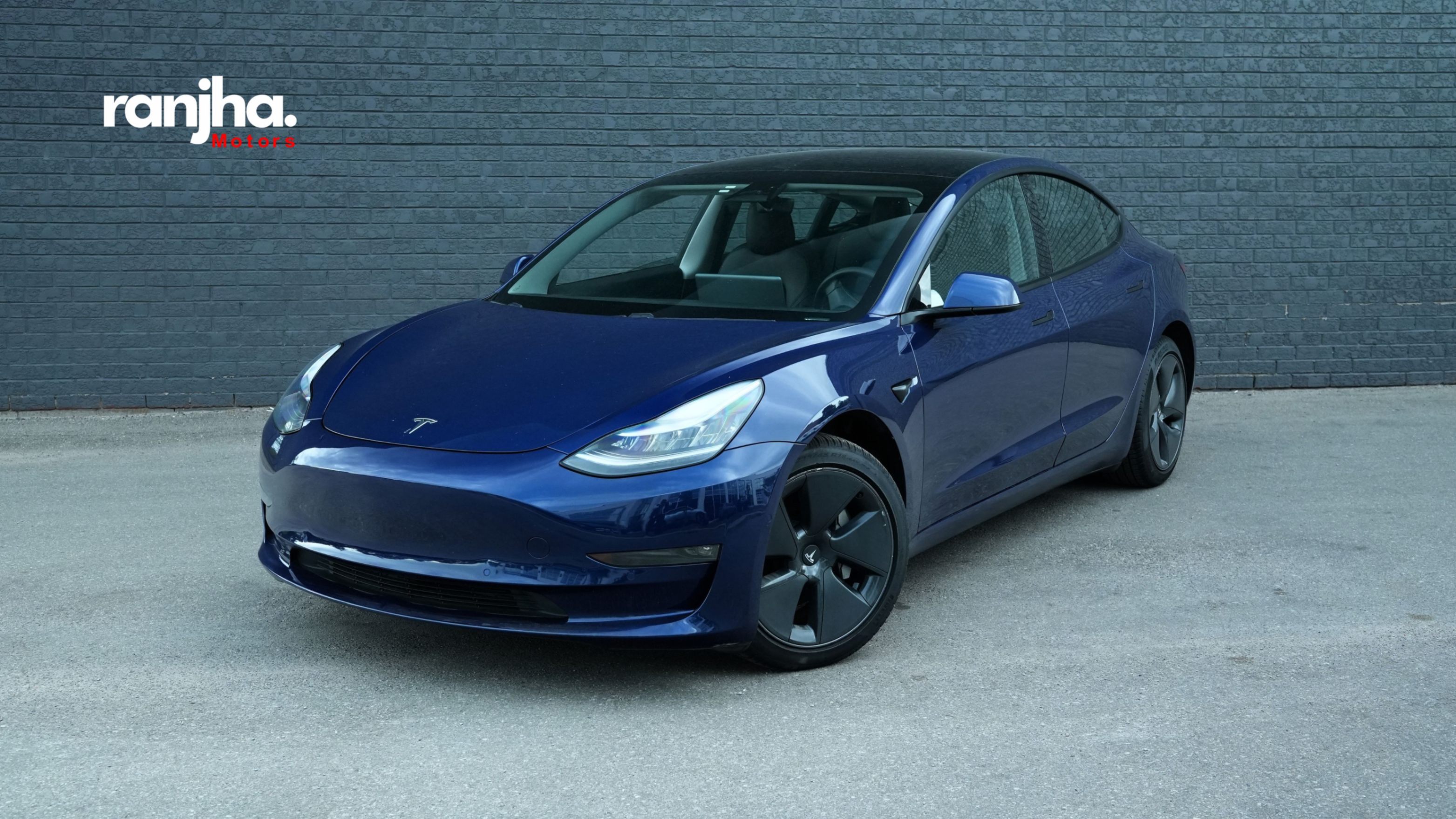 Blue 2021 Tesla Model 3 Sedan Rear-Wheel Drive Automatic