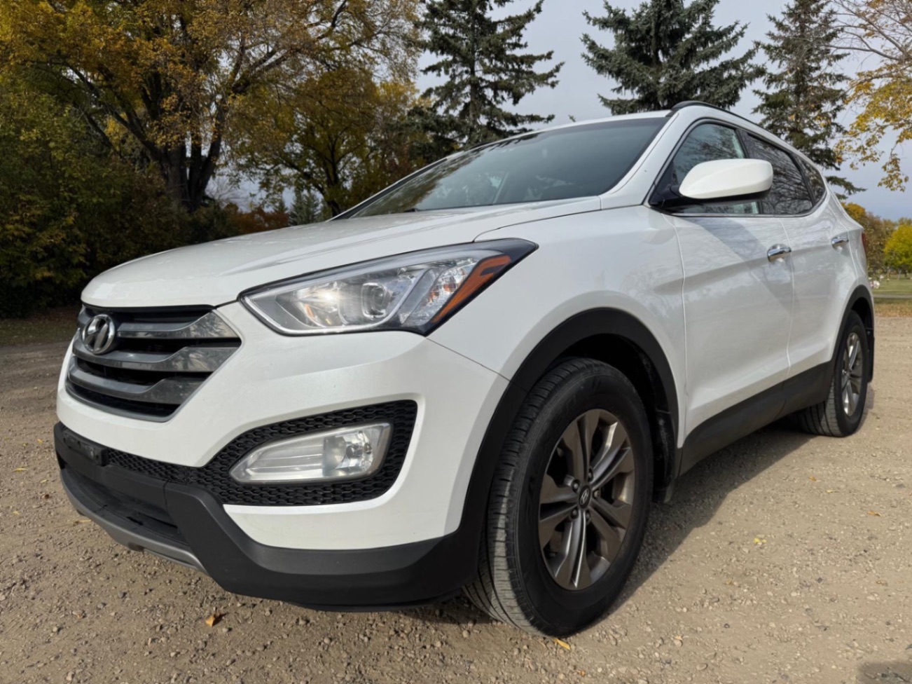 White 2016 Hyundai Santa Fe Sport SUV / Crossover  Automatic