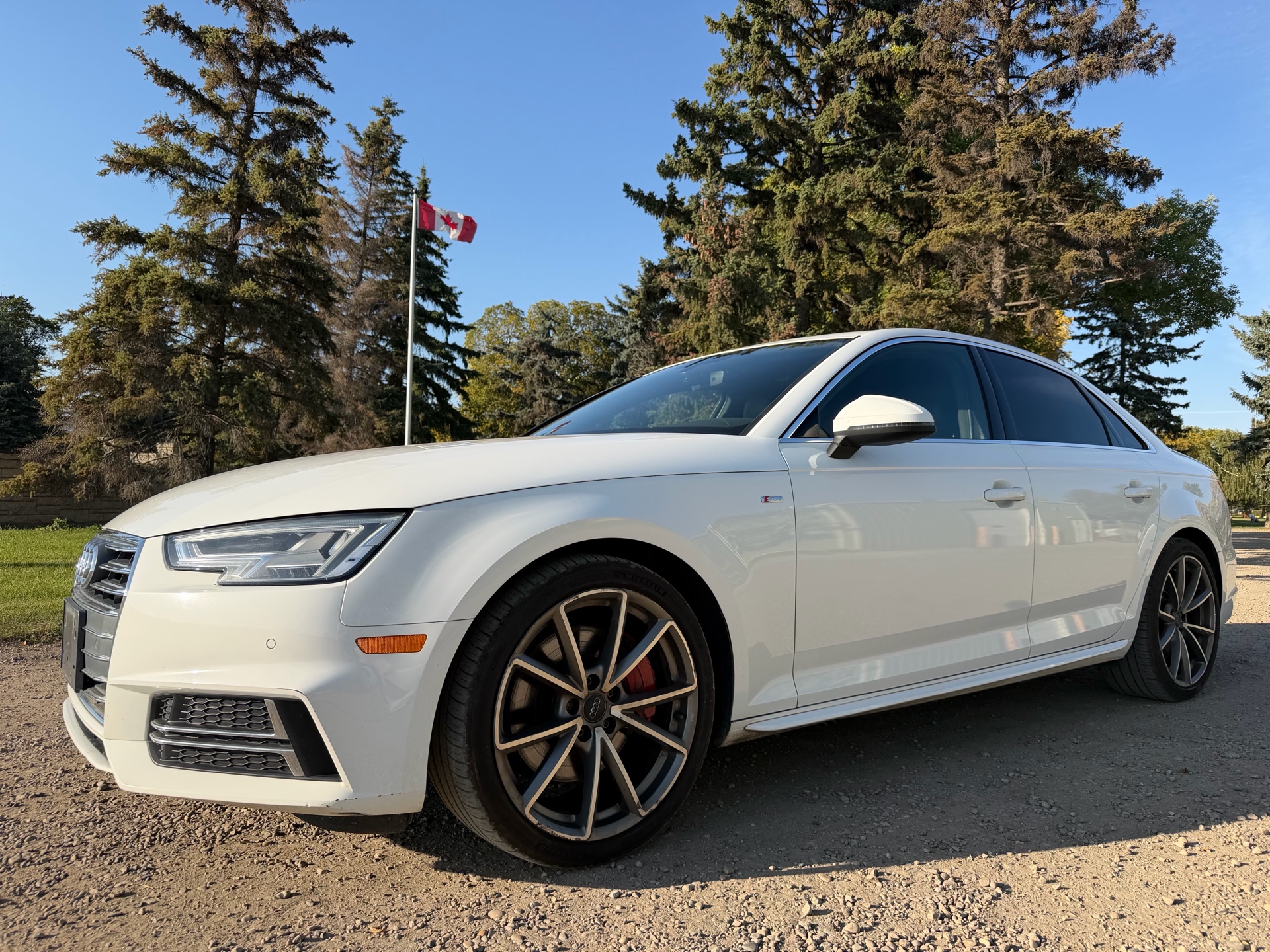 White 2017 Audi A4 Sedan Automatic