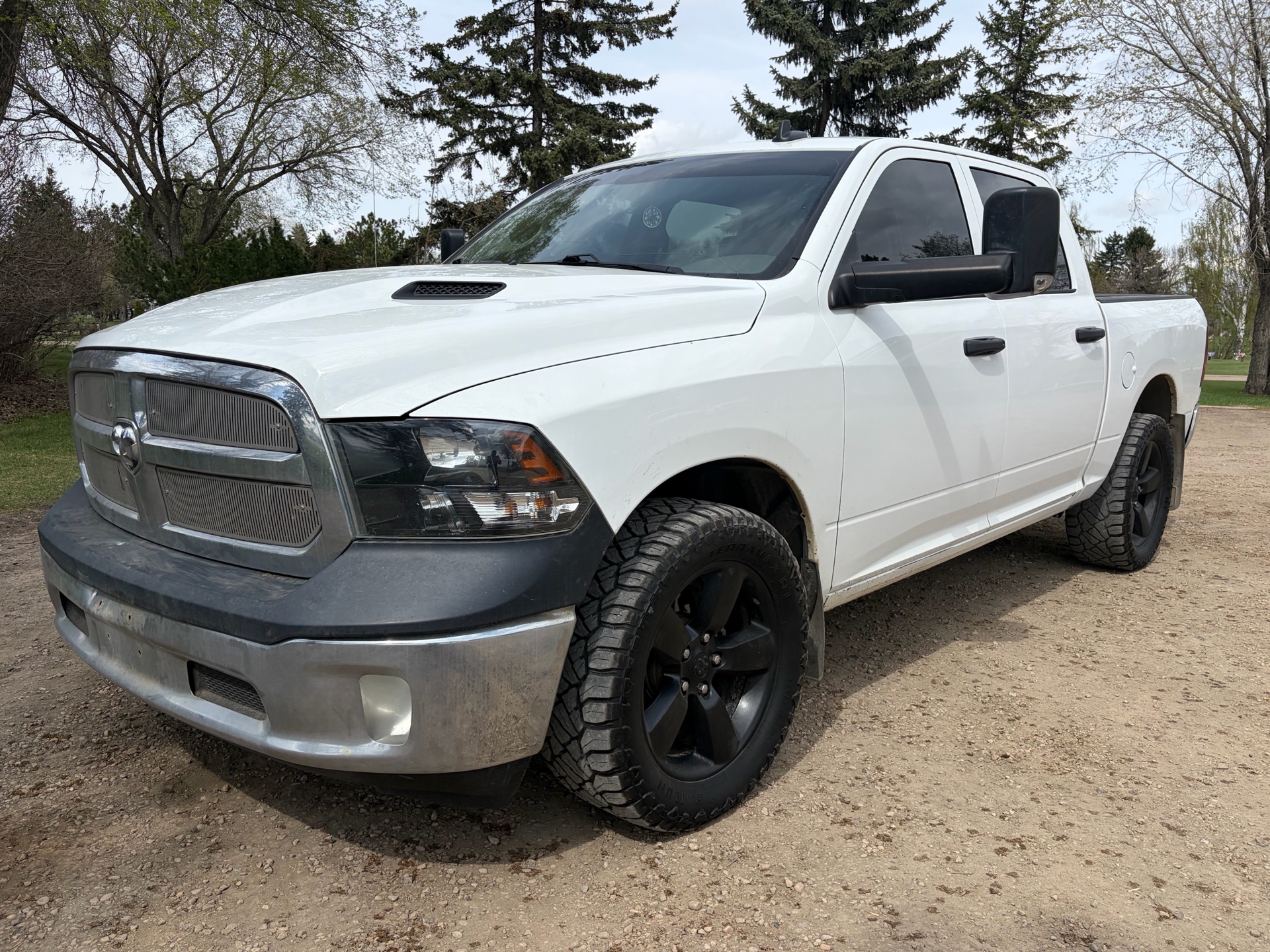 White 2019 RAM 1500 Pickup Truck Four-Wheel Drive Automatic
