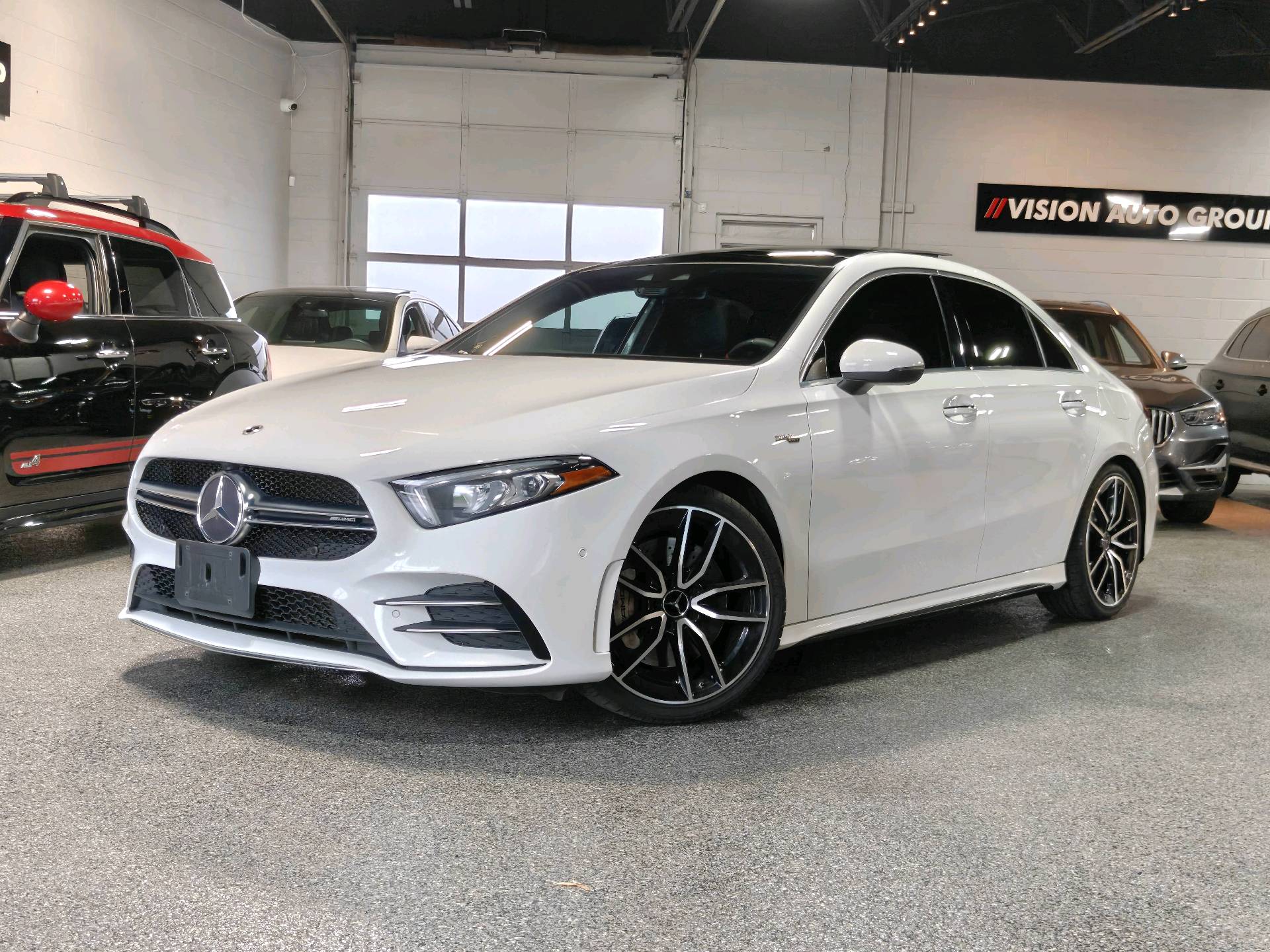 White 2021 Mercedes-Benz A-Class Sedan All-Wheel Drive Automatic